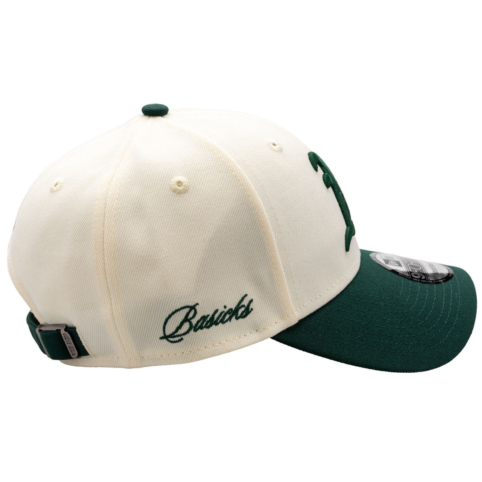 【おひとり様1点まで】【限定】BASICKS x Newera Athletics Cap / ベイシックス x ニューエラ アスレチックス キャップ (ホワイトxグリーン)