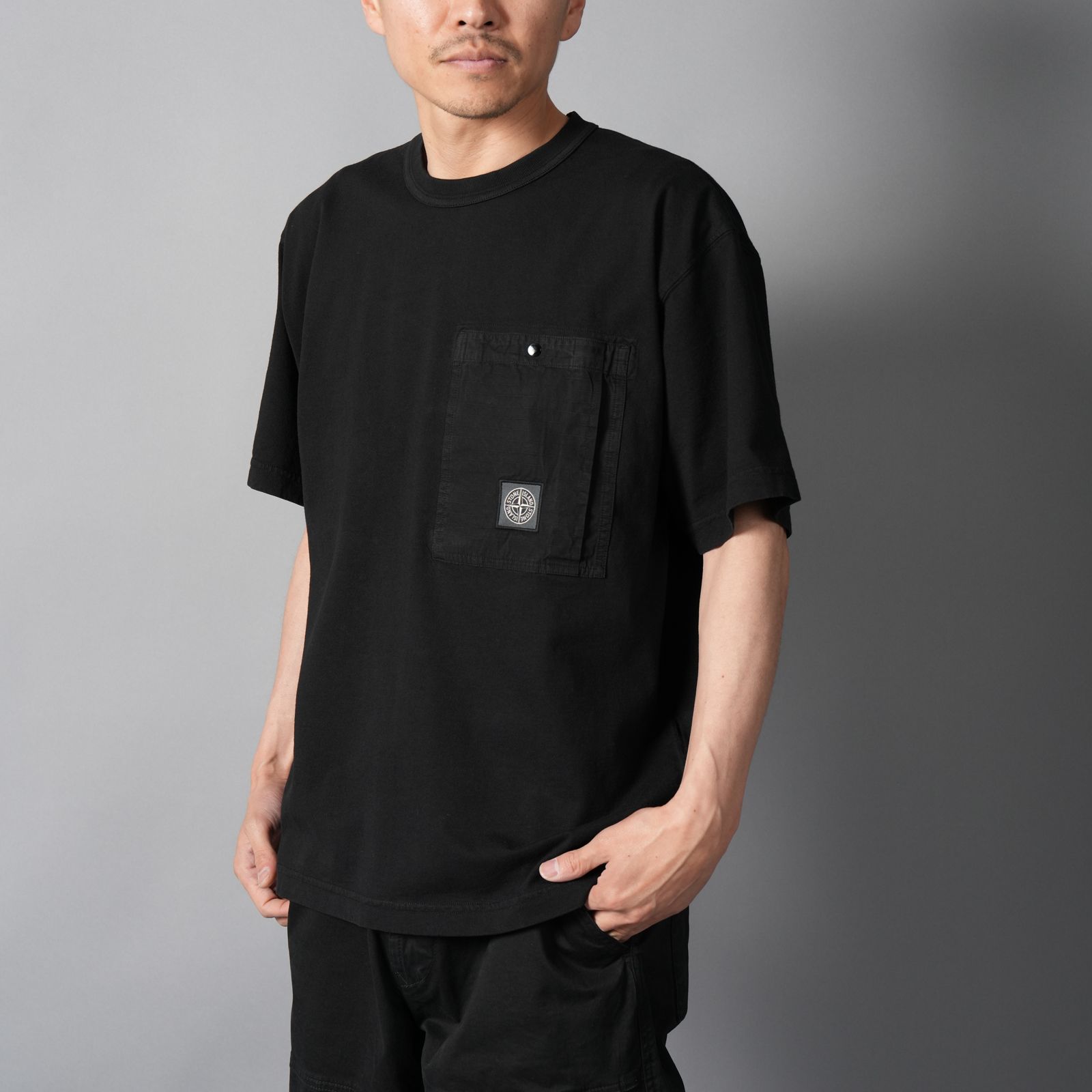 2100004 COMBED ORGANIC COTTON JERSEY / Tシャツ (ブラック)