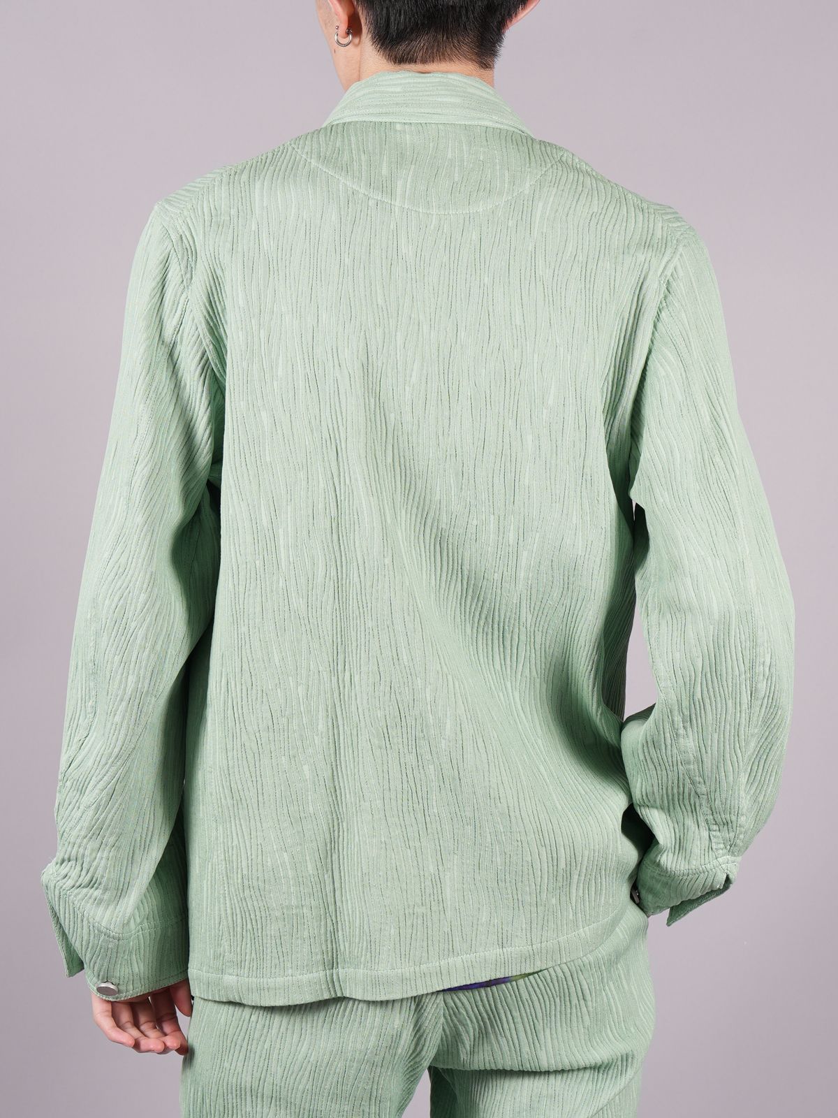 CREPE WORK JACKET / クレープワークジャケット (ライトグリーン)