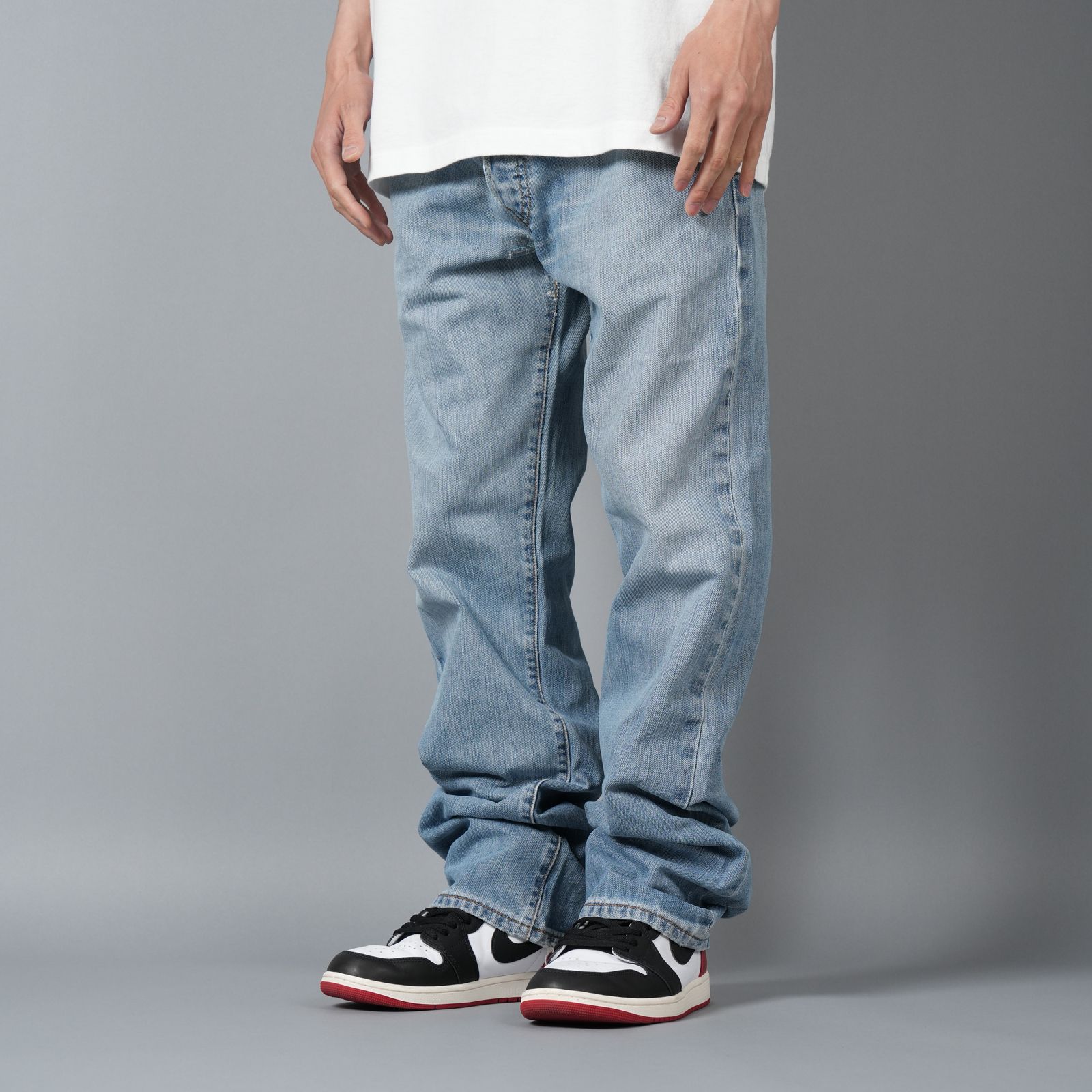 【ラスト1点】BASICKS x Vintage Levi's Heart Pocket Denim / ハートポケットデニム [34インチ] (ブルー)