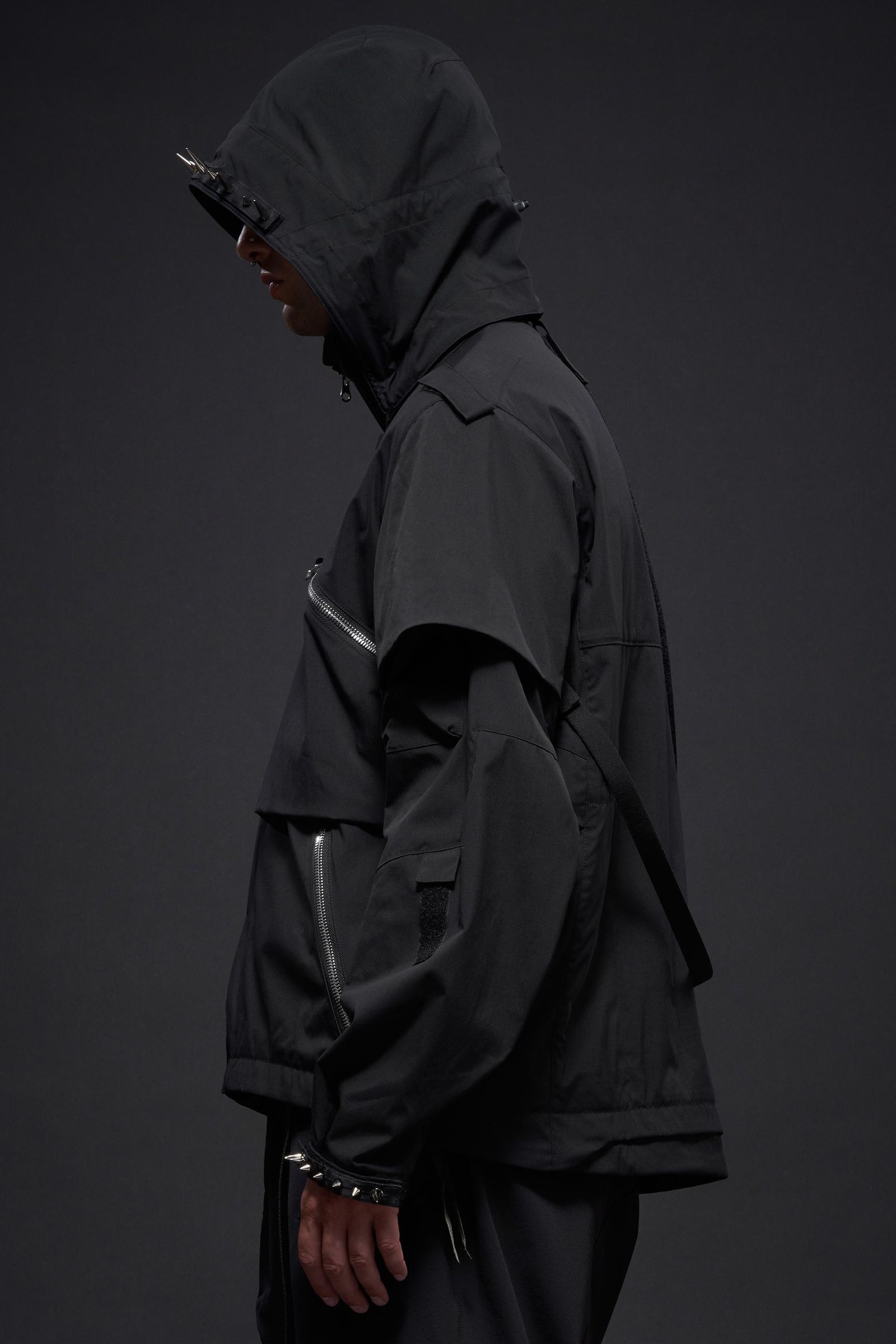 【ラスト1点】J1WB-E / Encapsulated Nylon Interops Jacket Gen. 1 / エンキャプスレイテッド ナイロン インターロプス ジャケット  [ワイドフィット] (ブラック)