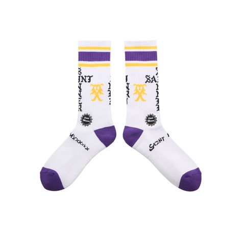 SM-HR1-0000-110 / SOCKS / SINNER / WHITE+PURPLE / ソックス(ホワイト/パープル)