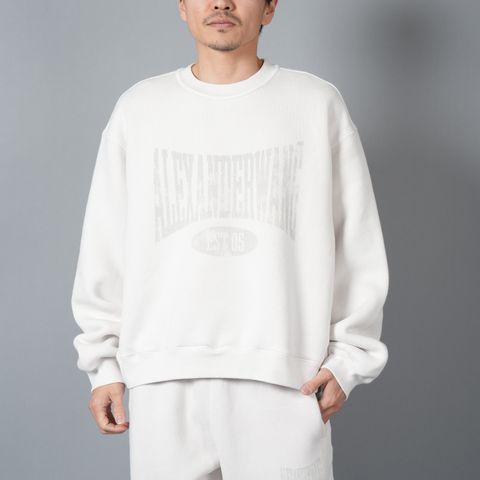 ALEXANDER WANG アレキサンダーワン パフロゴクルーネックスウェット  