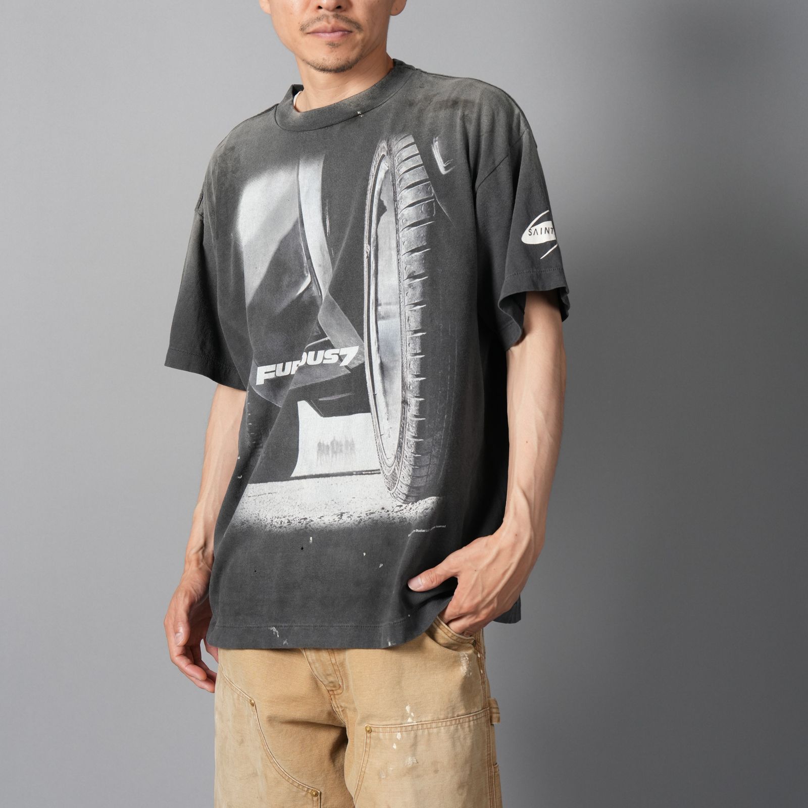 【ラスト1点】【コラボ】SM-HR1-0000-C74 / FF_SS TEE / FURIOUS 7 / BLACK / Tシャツ (ブラック)