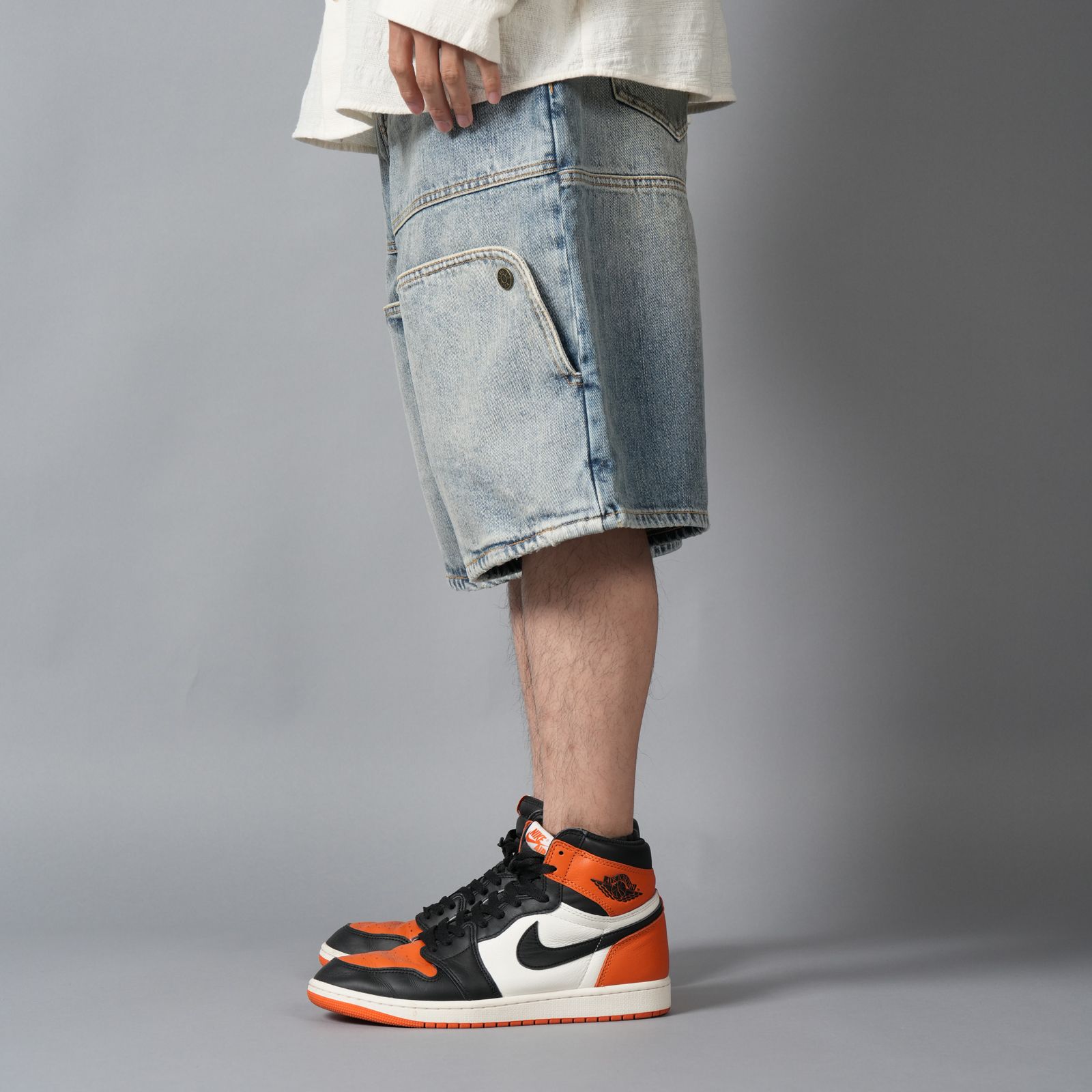 M UTILITY SHORTS / デニムショーツ (ブルー)