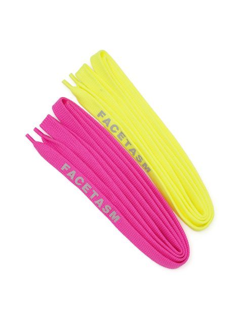 【ラスト1点】 SHOE LACE BELT / シューレースベルト / (イエロー x ピンク) ABH-AC-U02 FACETASM