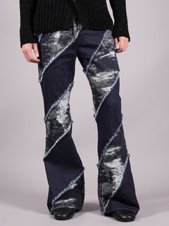【ラスト1点】TAAKK DENIM ESCARGOT FLARE c#INDIGO / 定番デニム (エスカルゴ) フレアパンツ / インディゴ / オーバーダイ加工