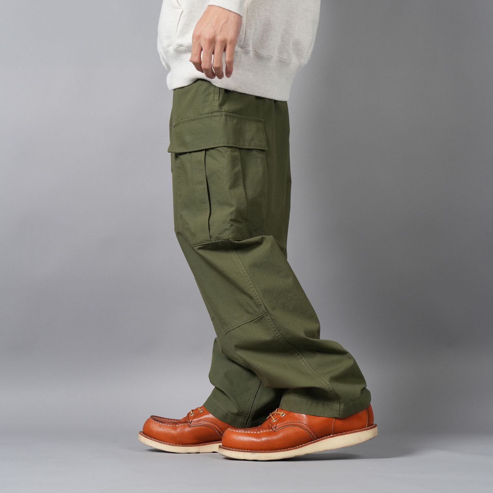 RIPSTOP CARGO PANTS / リップストップカーゴパンツ (カーキ)
