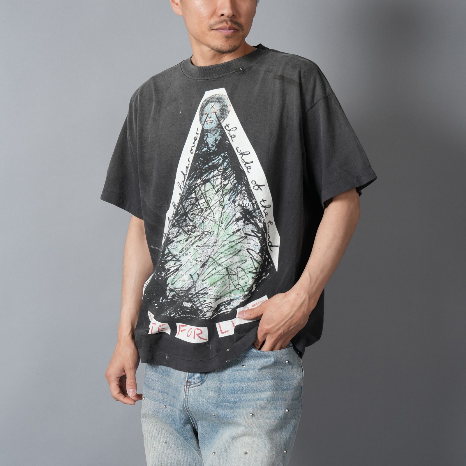 【コラボ】SM-MK8-0000-C01 / JR_SS T-SHIRT / VOTE F LIGHT / BLK / Tシャツ (ブラック)