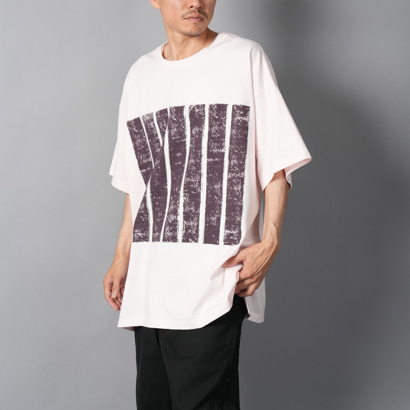 7BARS BIG TEE / セブンバーズ ビッグ Tシャツ  (ピンク)