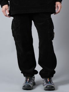 【ラスト1点】 32611 TROUSERS / コーデュロイカーゴパンツ (ブラック)