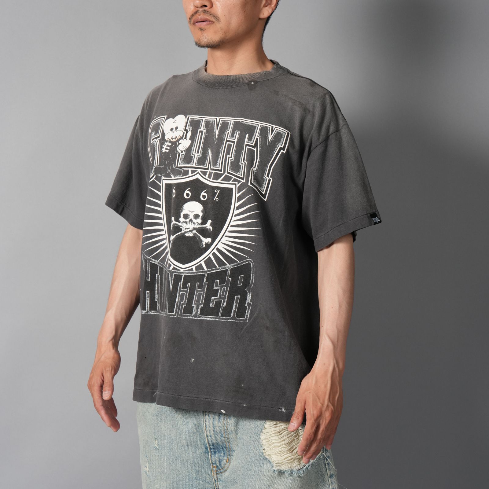 【残りわずか】【コラボ】SM-MK8-0000-C29 / BH_SS T-SHIRT / SAINTY HUNTER / BLACK / Tシャツ  (ブラック)