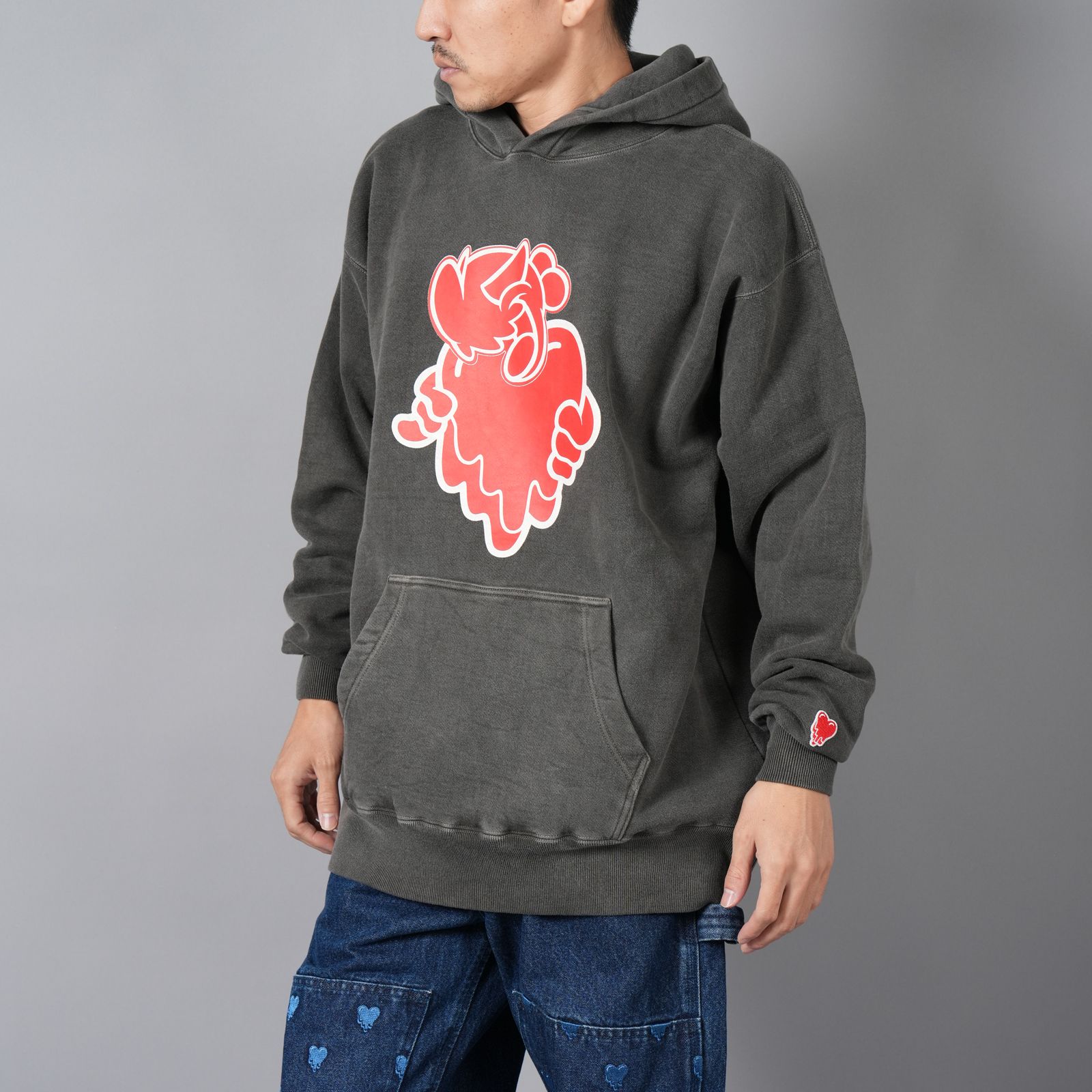 【ラスト1点】【コラボ】 EU-YS1-0000-C03 / CPD LOGO HOODIE / VINTAGE / プルオーバフーディー・パーカー (ブラック)