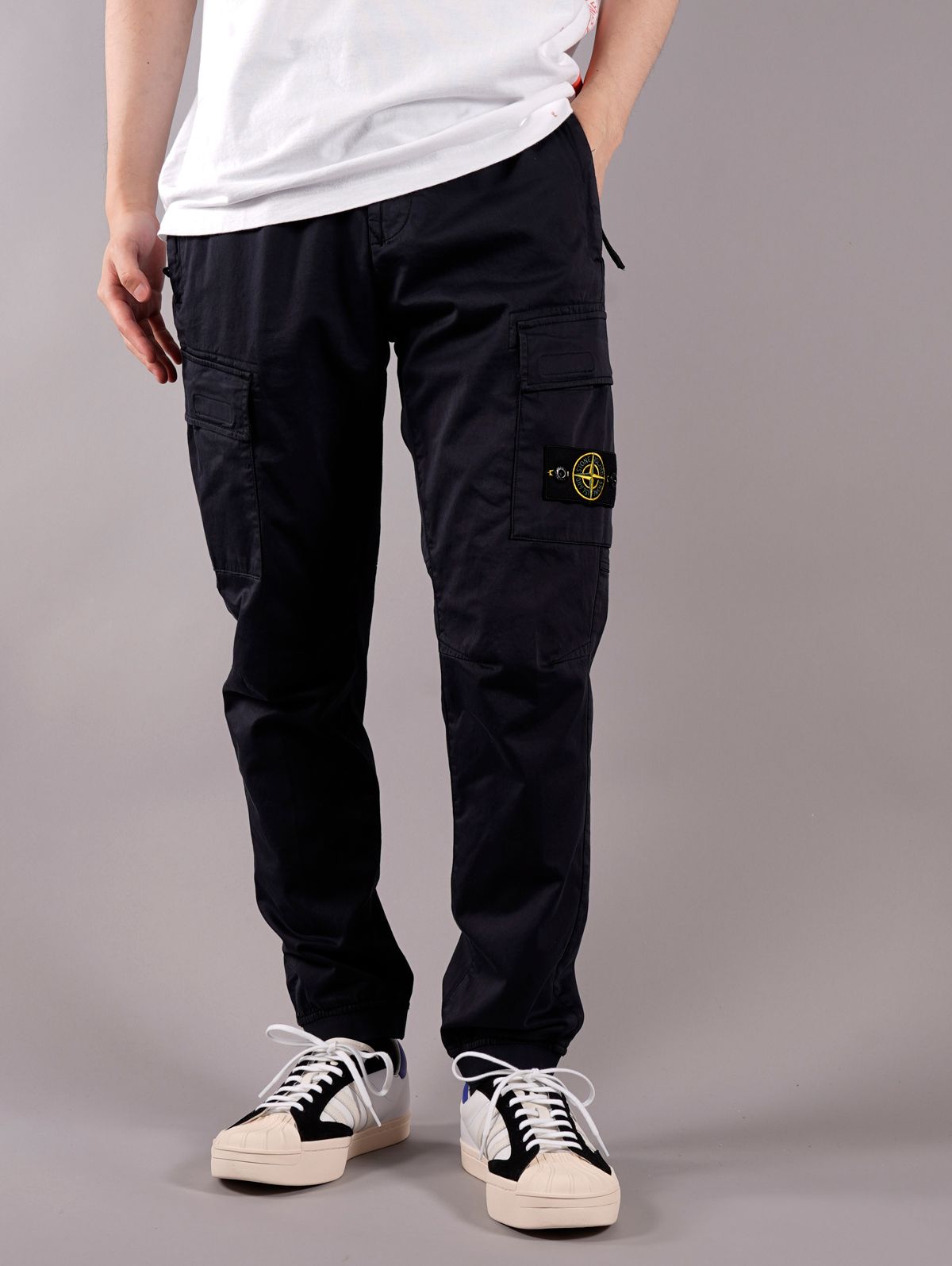 STONE ISLAND - ラスト1点 / STRETCH COTTON WOOL SATIN_REGULAR ...