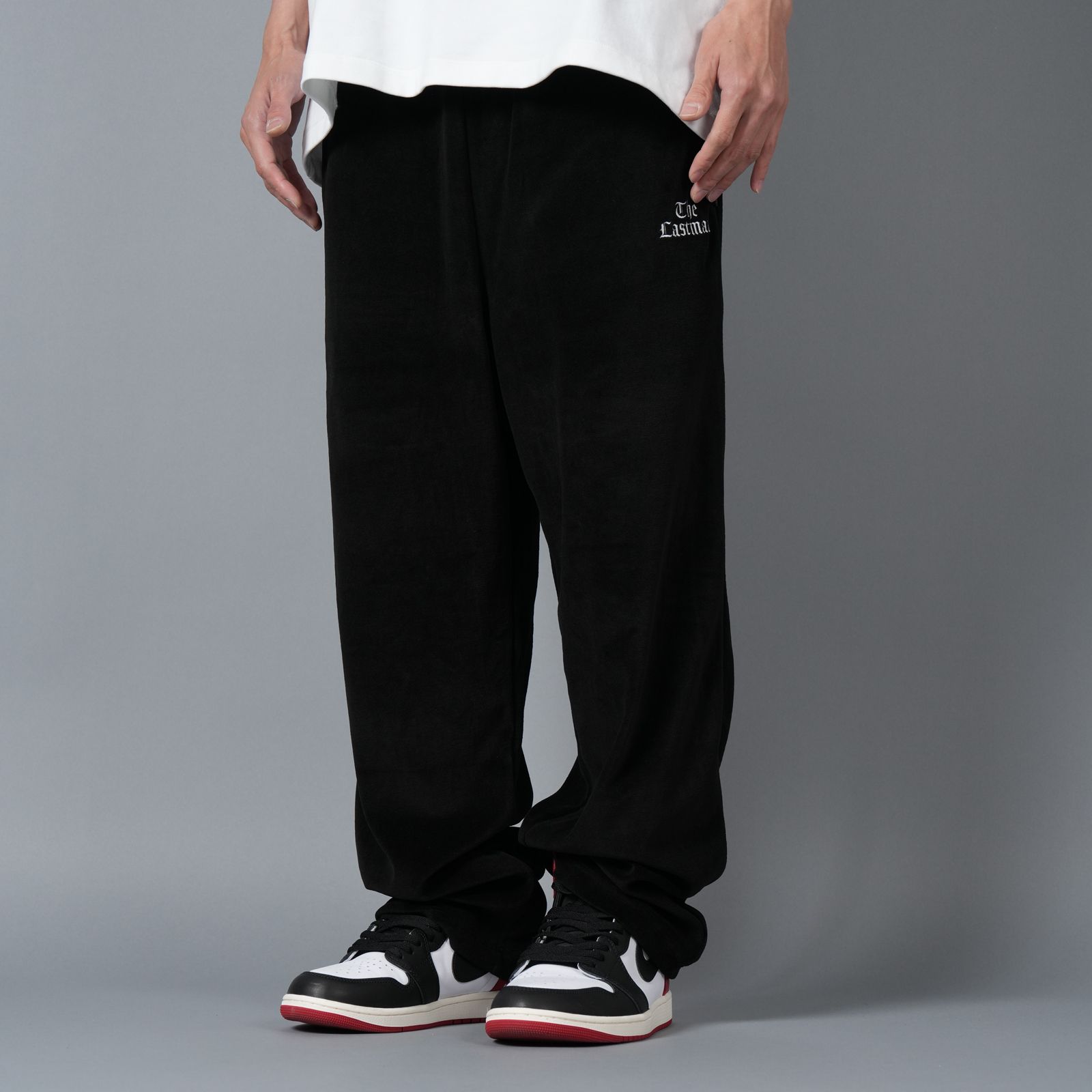 【ラスト1点】VELOUR TRACK PANTS / ベロア トラックパンツ (ブラック)
