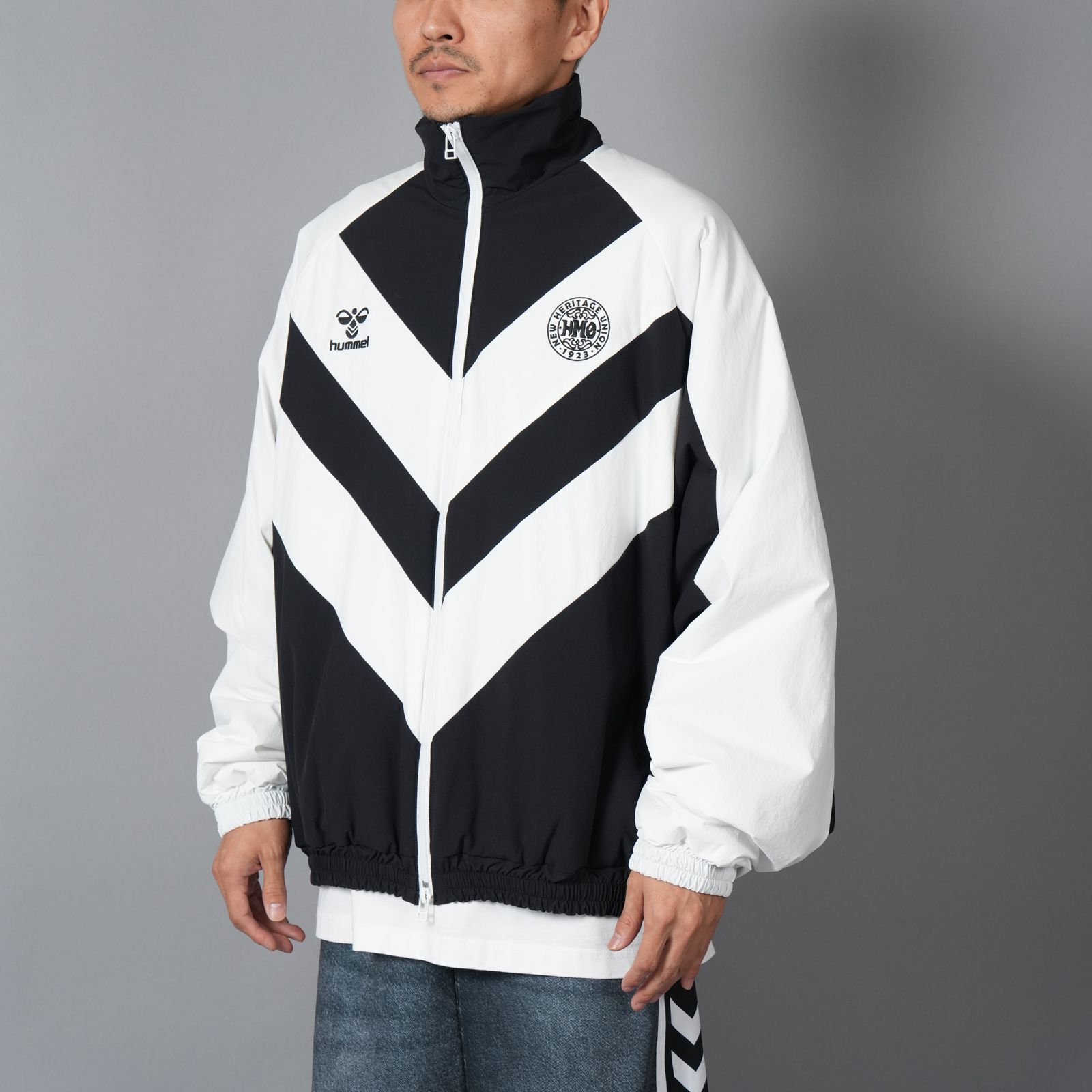 CORDURA CHEV PUFF JACKET / パフジャケット (ブラック/ホワイト)