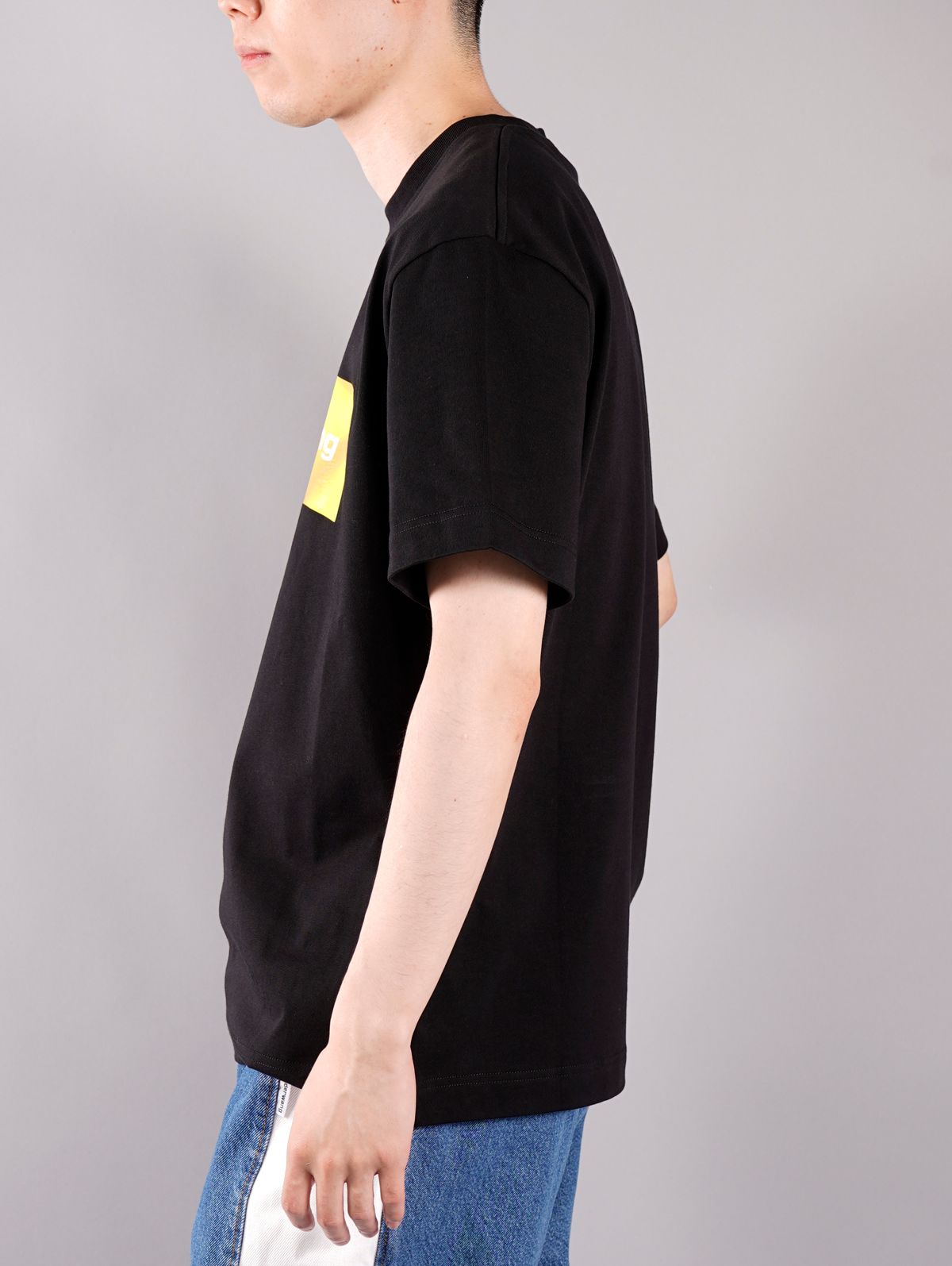 alexander wang - SHORT SLEEVE TEE WITH CRUMPLED LOGO PRINT