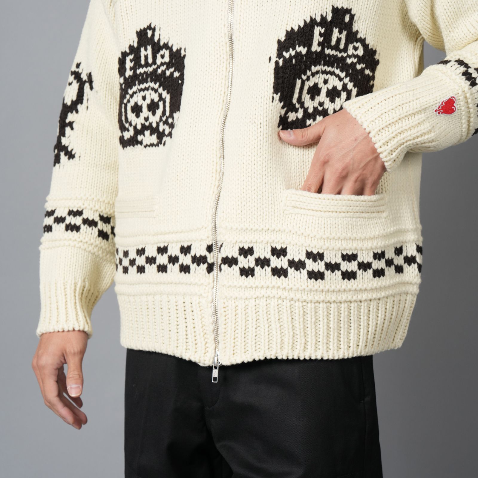 EU LATIN KNIT JACKET / ラテン ニットジャケット (アイボリー)