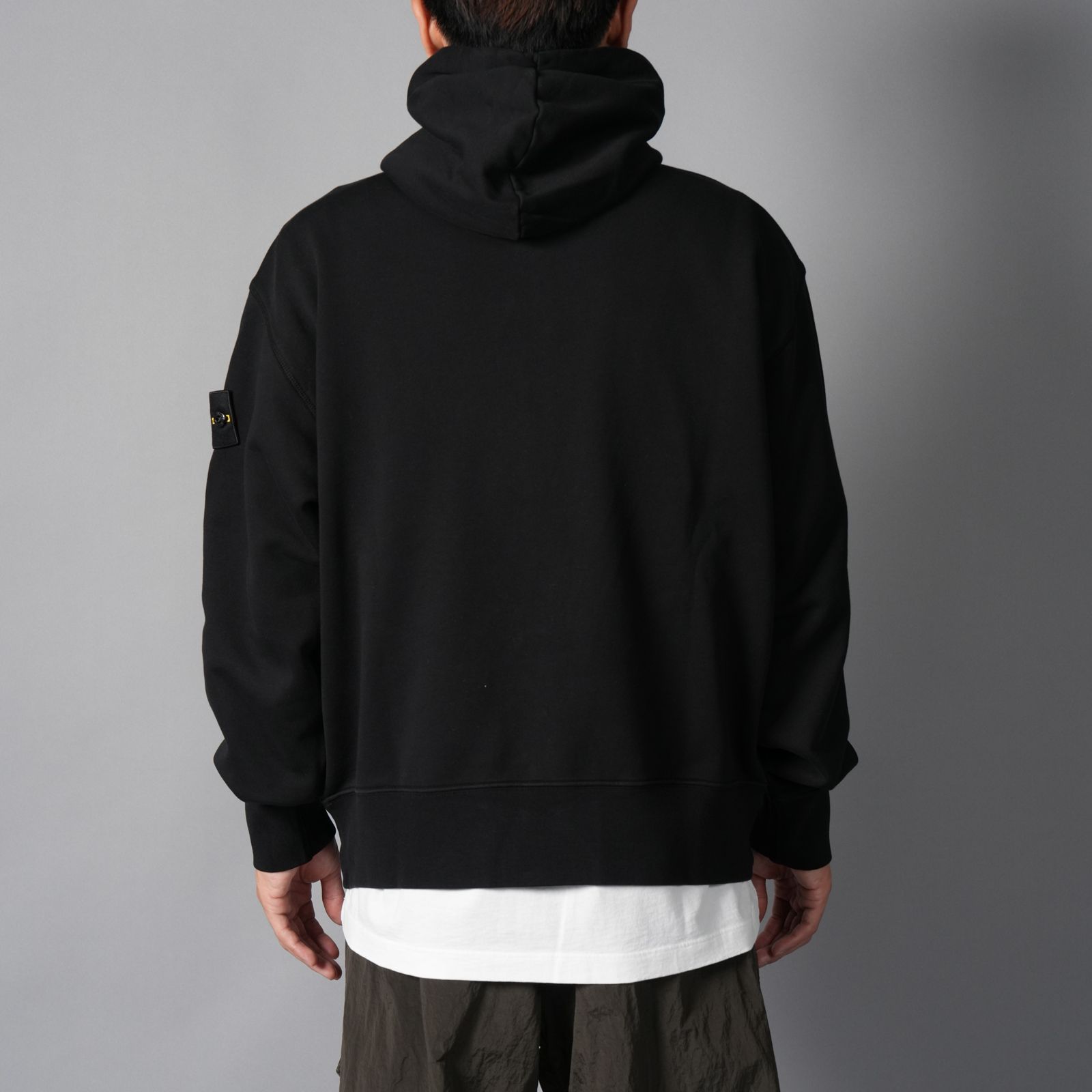 6100009 ORGANIC COTTON FLEECE / コットンフリース / ジップパーカー (ブラック)