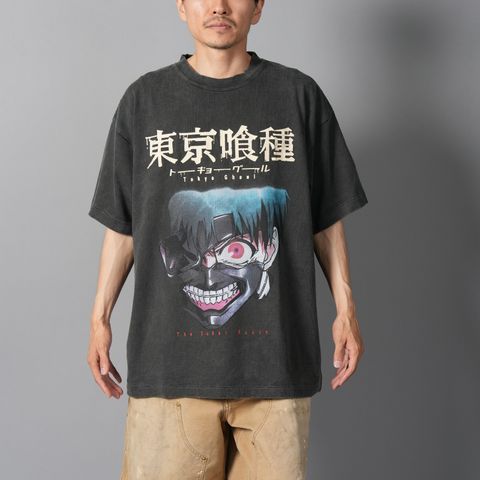 [東京喰種]  TTGM25SM001 / S/S T-Shirt  (KANEKI MASK)  / Tシャツ (ブラック)