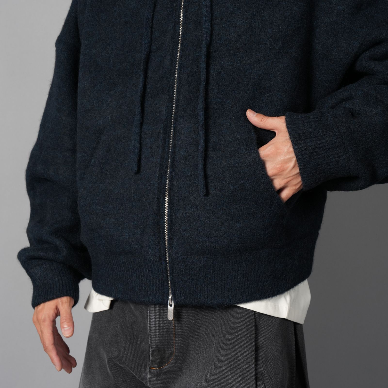 ALPACA KNIT V2 JACKET  / アルパカ ニットジャケット (アルパカインディゴ)