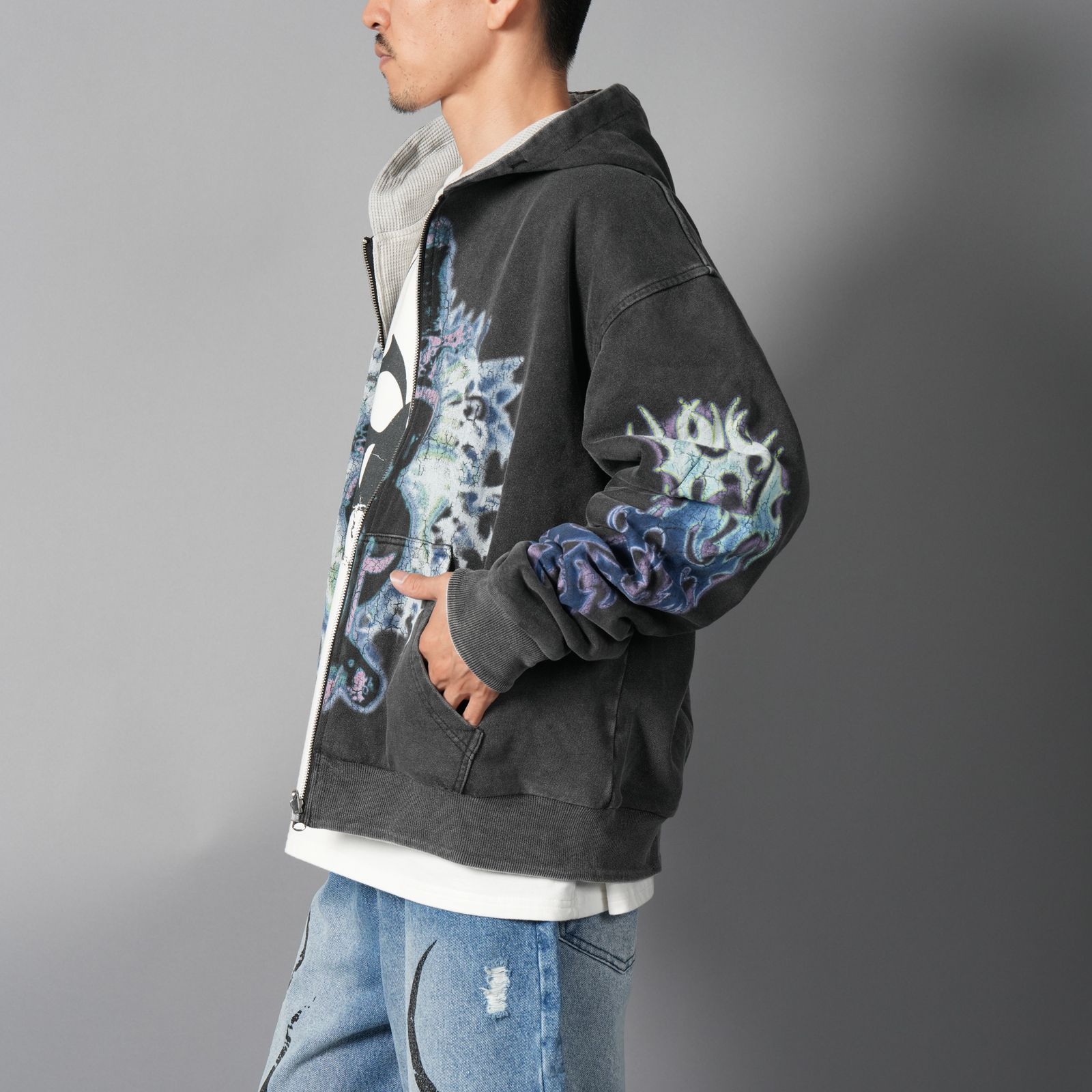 Chew Forever - Reversible Pharma/Crank Zip Hooded Sweatshirt