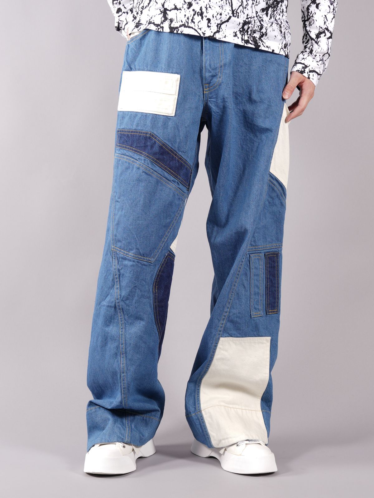 YUKI HASHIMOTO22ss MAP OUT TWISTED JEANS-