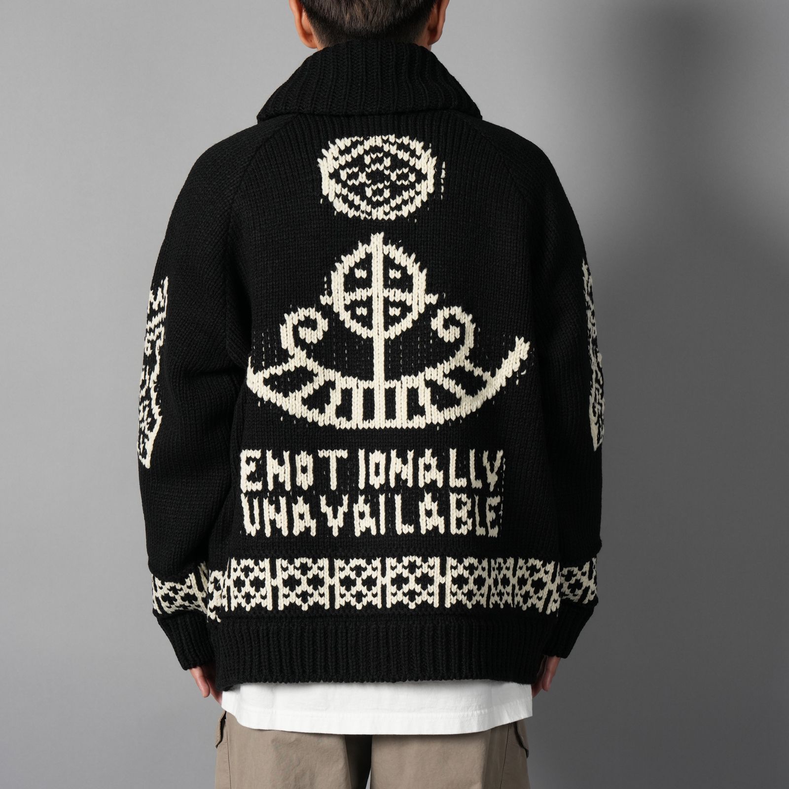 EU-MK1-0000-014 / EU KNIT JACKET  / ニットジャケット (ネイビー)