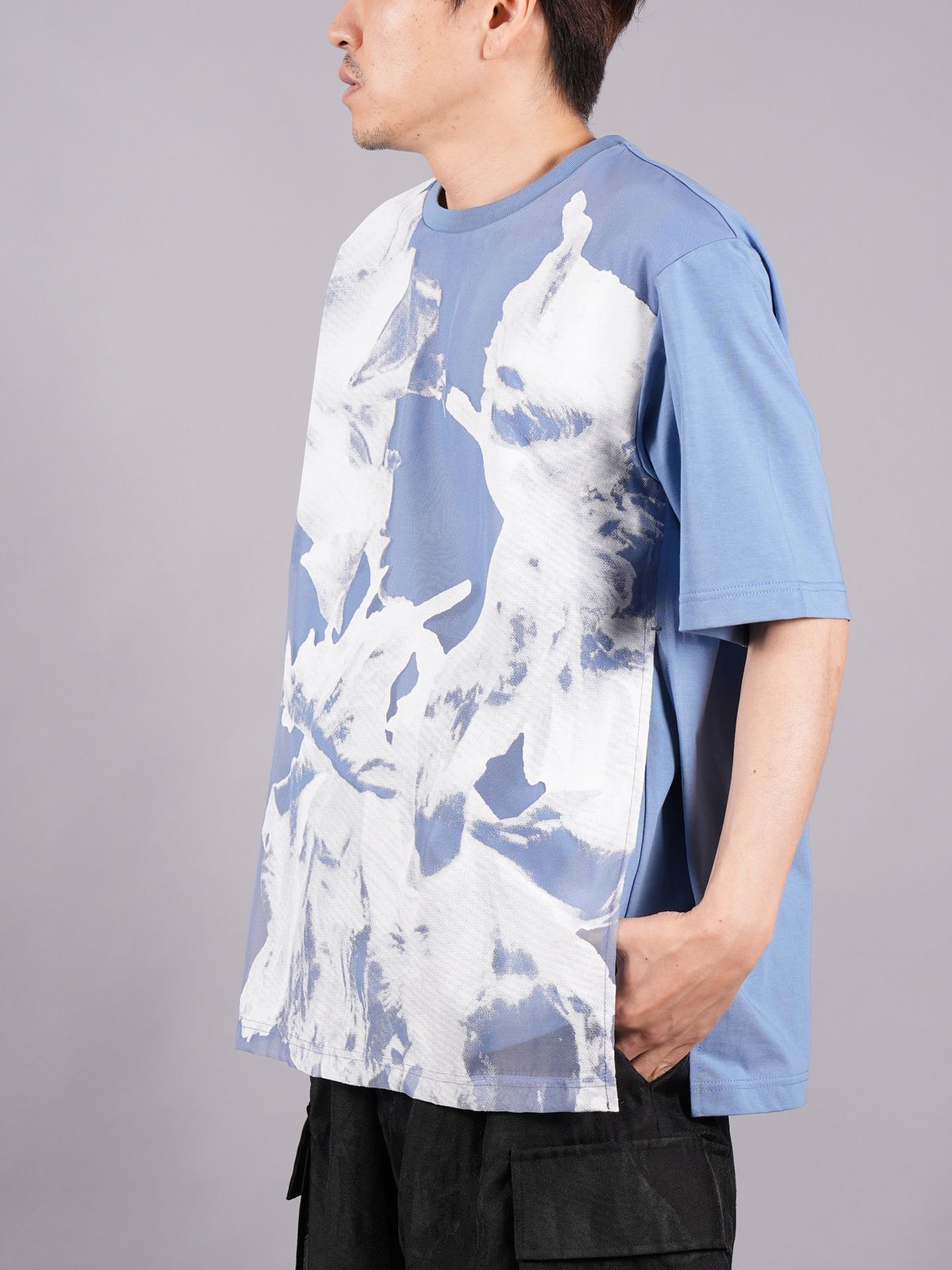 TAAKK - 【ラスト1点】 TRANSPARENT FLOWER LAYERED T-SHIRTS