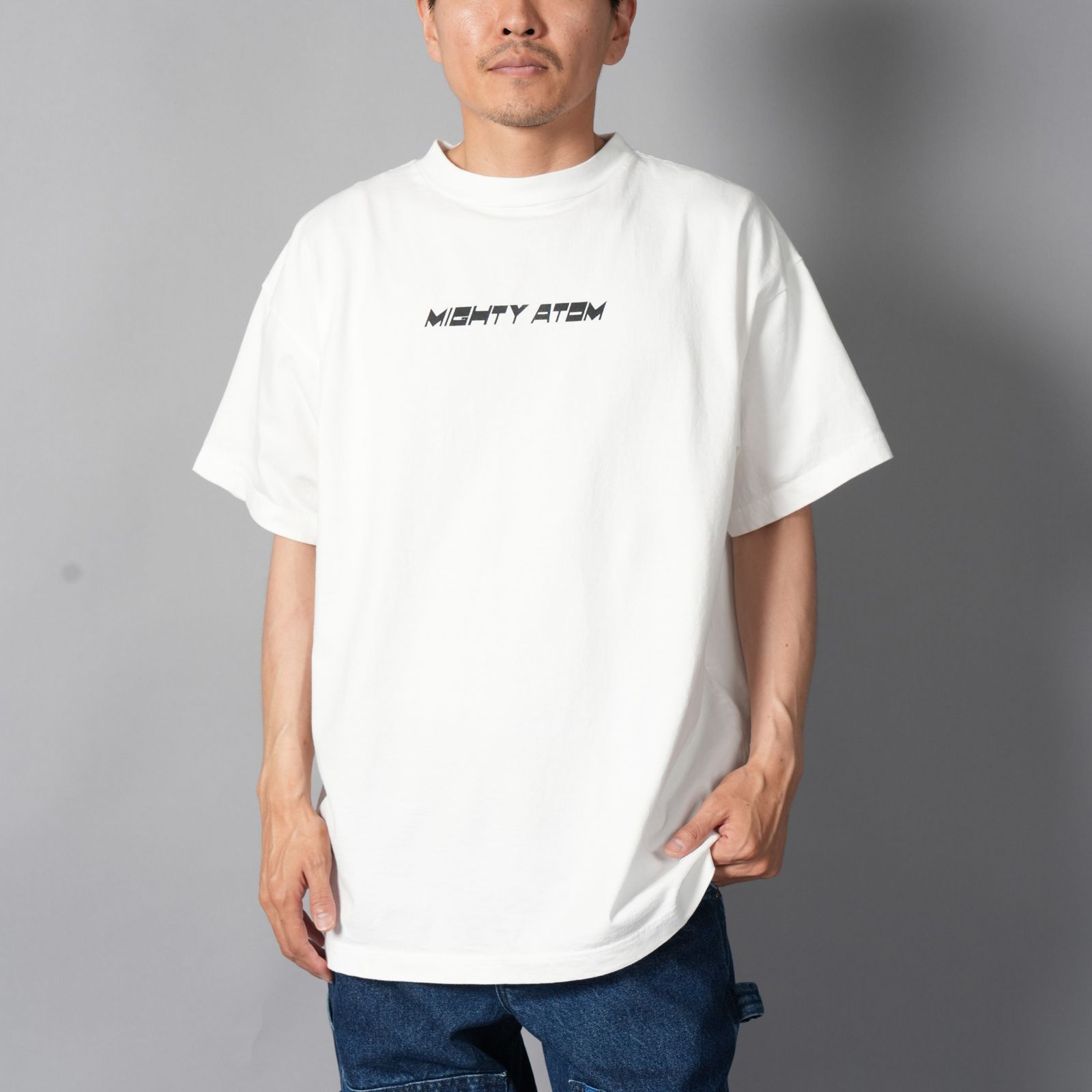 【コラボ】EU-MK1-0000-C06 / EU AB LOGO SS TEE  / WHITE / Tシャツ (ホワイト)
