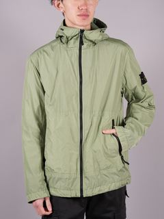 【ラスト1点】 40522 Crinkle Reps NY Hooded Jacke / クリンクル レップス ナイロンフーデッドジャケット / ナイロンジャケット / ガーメントダイ  (セージグリーン)