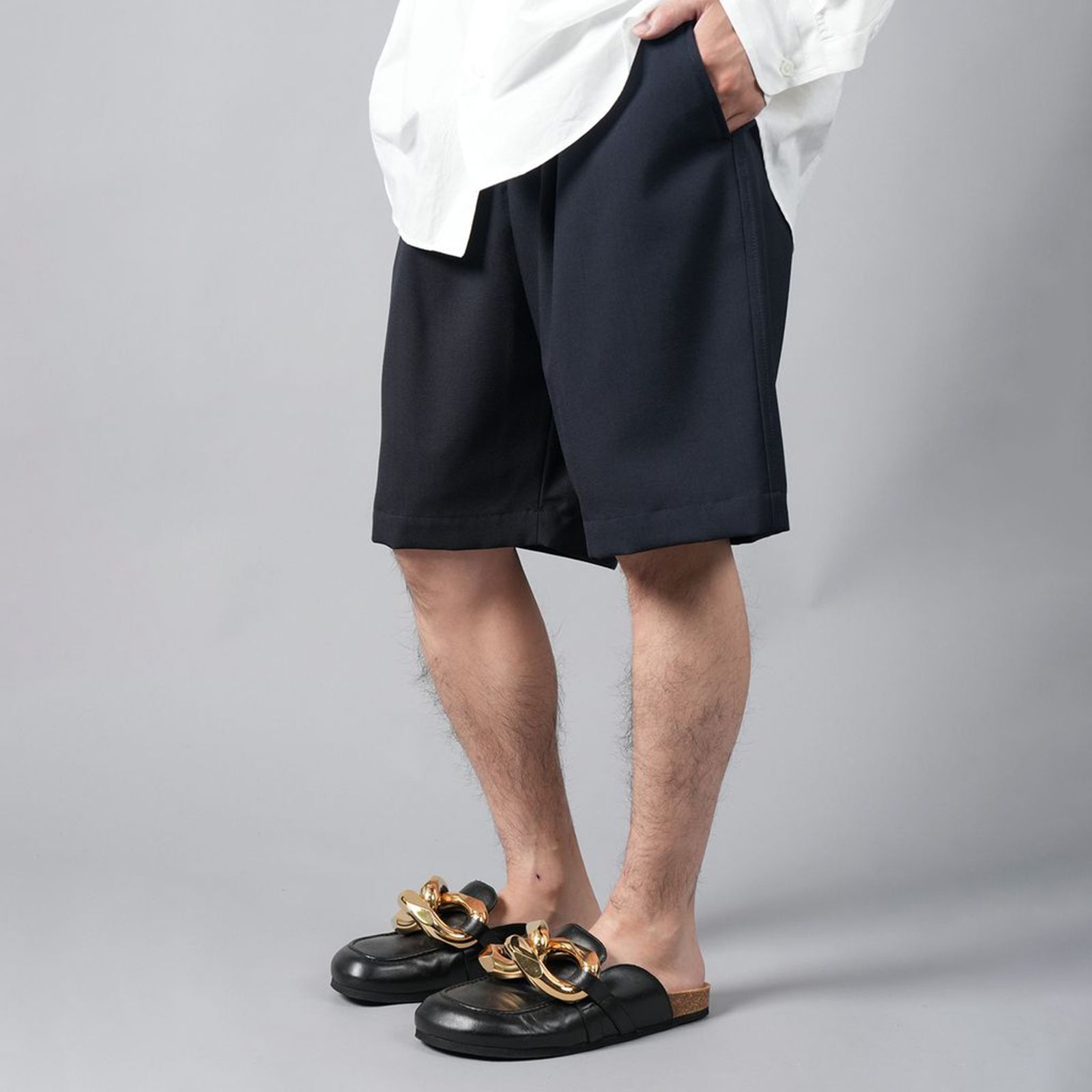 MARNI - 【定番アイテム】 TROPICAL WOOL TROUSERS / ハーフ MARNI - 【定番アイテム】 TROPICAL WOOL TROUSERS / ハーフ