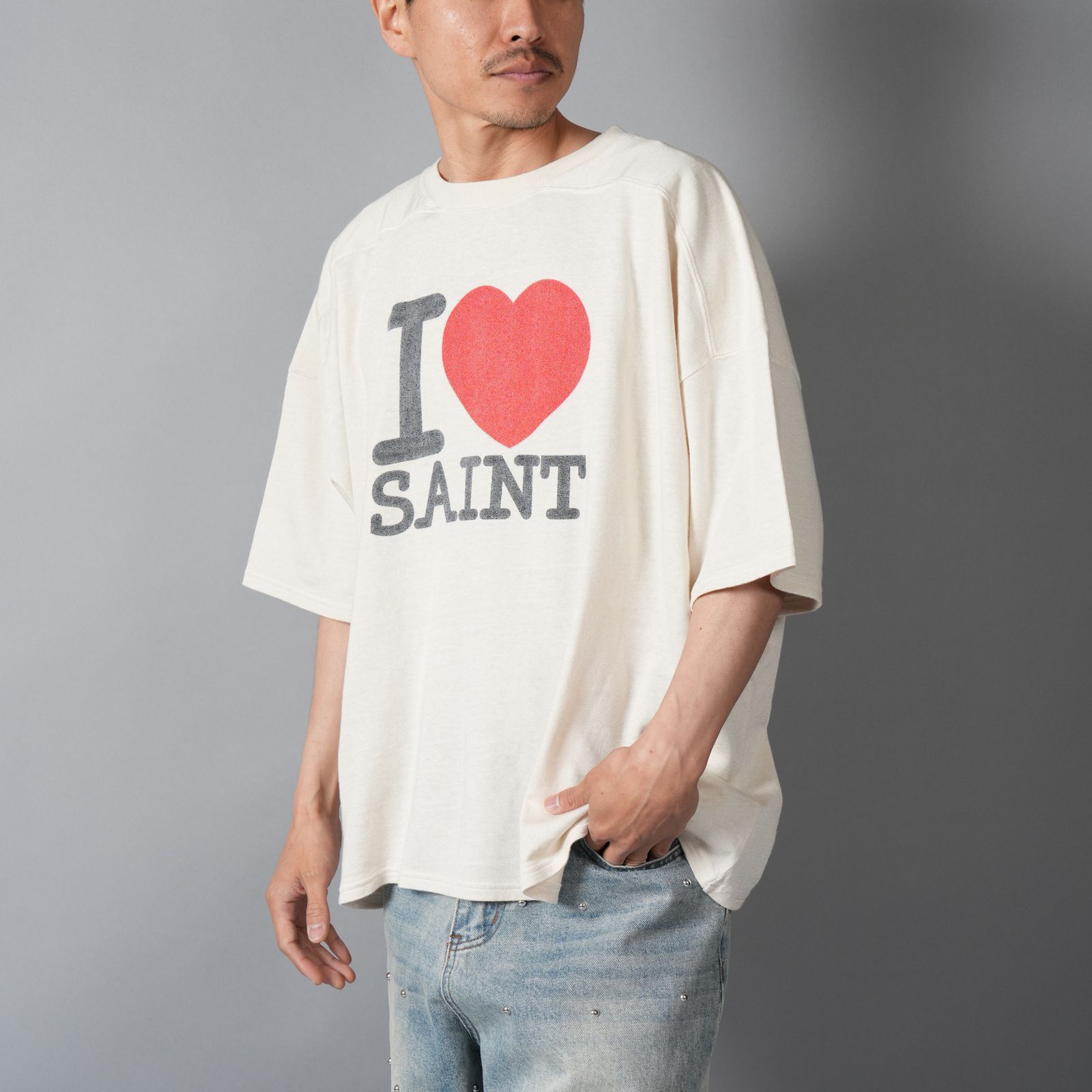 【残りわずか】SM-MK8-0000-025 / SS T-SHIRT / FOOTBALL / WHITE / フットボールTシャツ (ホワイト)