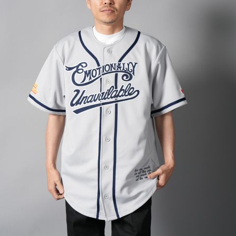 【コラボ】EU-HR8-0000-C02 / EU BASEBALL JERSEY / ベースボールジャージ (グレー)