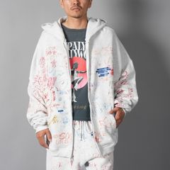 【ラスト1点】JOSHUA TREE DOUBLE ZIP HOODIE / ジップアップフーディー・パーカー (グレー)