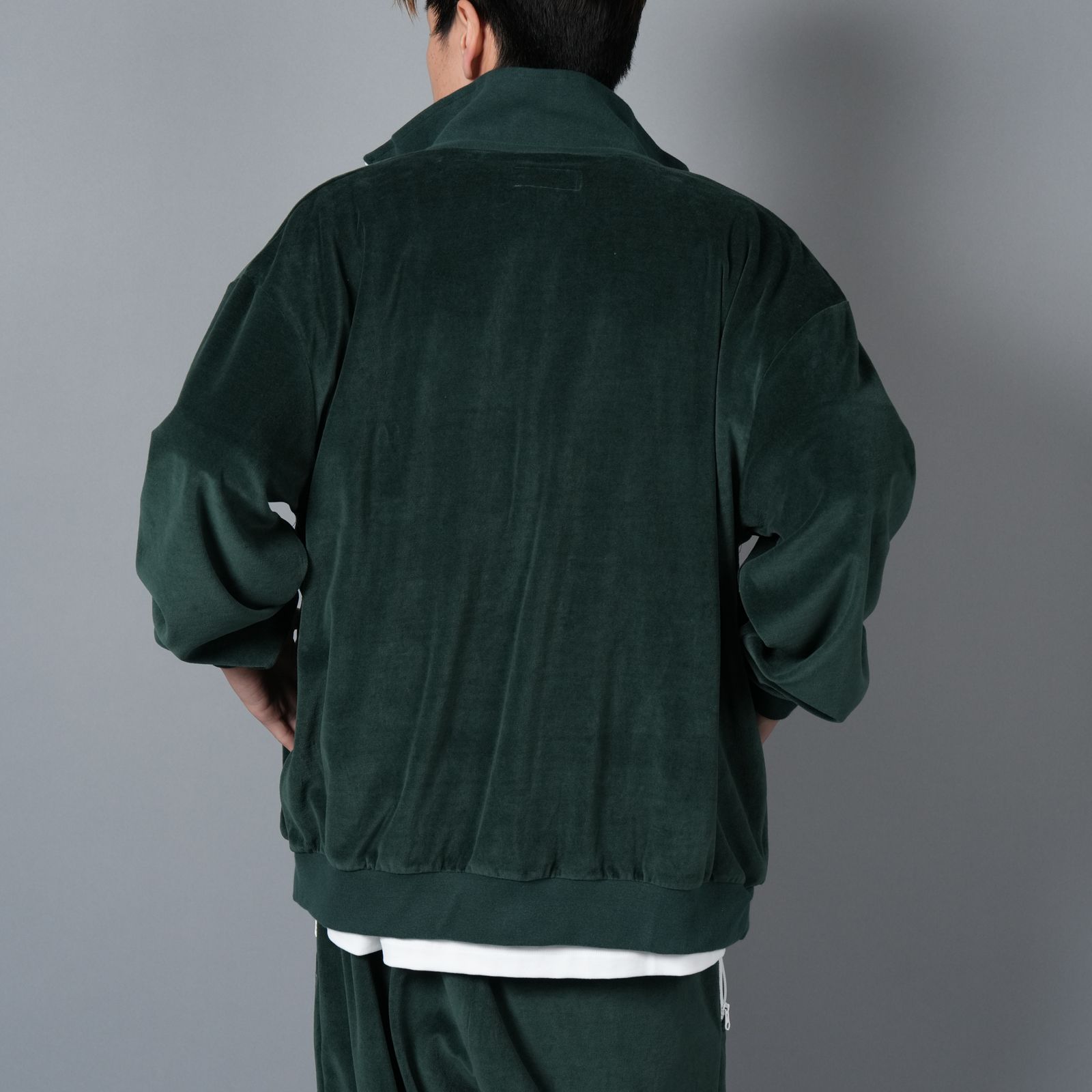 VELOUR TRACK JCKET / ベロア トラックジャケット (グリーン)