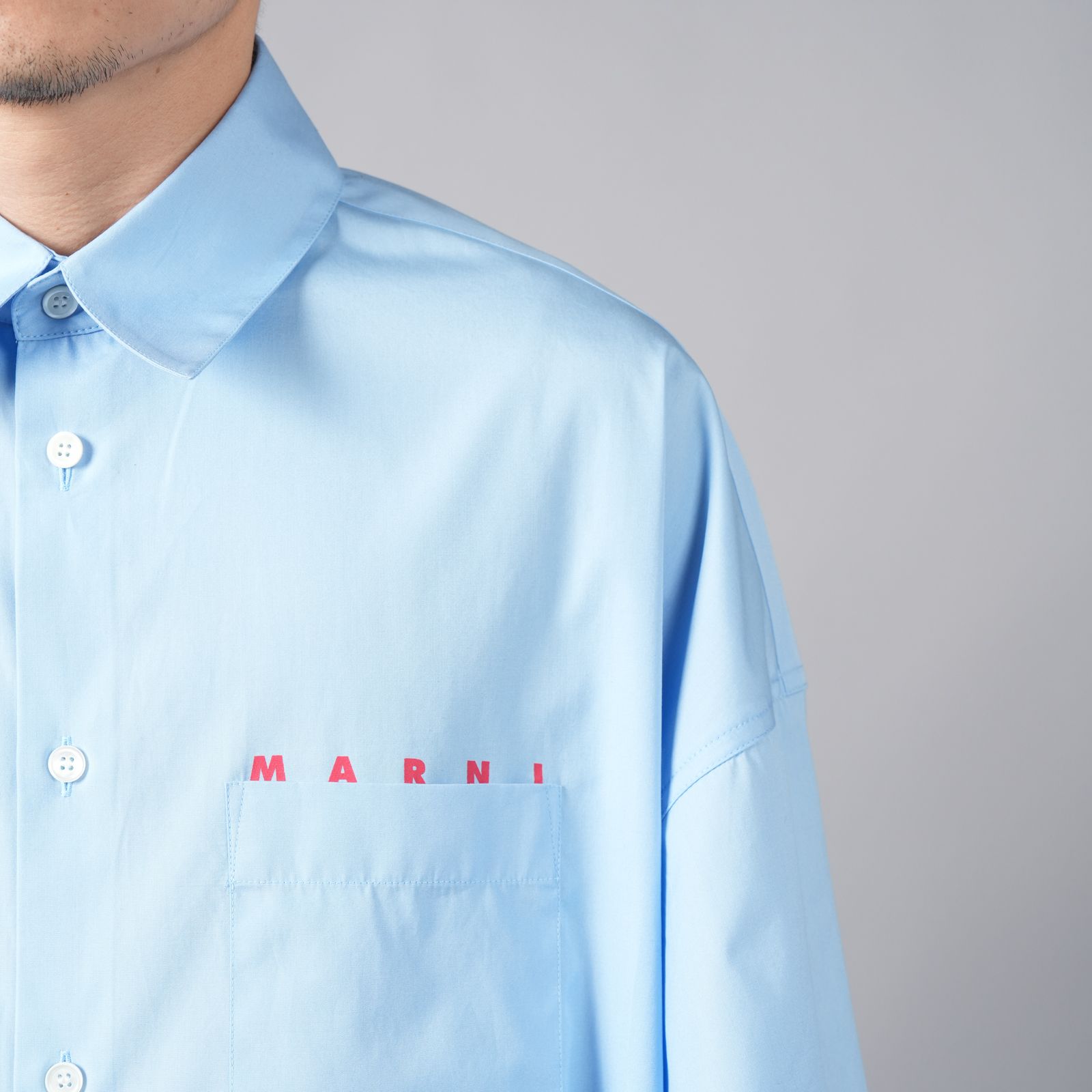 MARNI - L/S SHIRTS / ロングスリーブシャツ / 長袖シャツ (ブルー ...