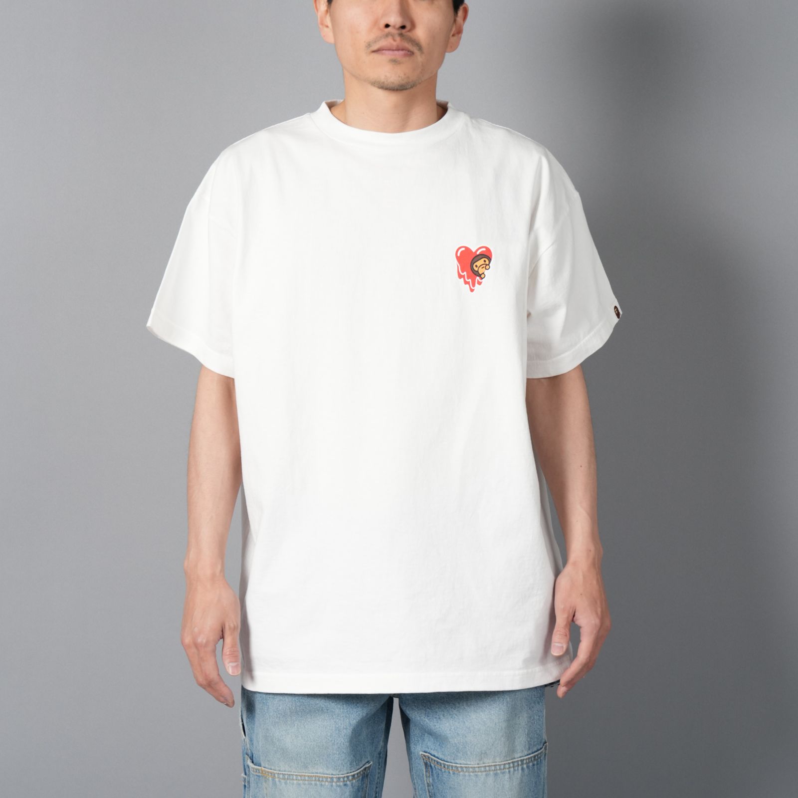 関税込【EMOTIONALLY UNAVAILABLE × BAPEN】EU MILO SS TEE EMOTIONALLY UNAVAILABLE × BAPE SS25 EU MILO SS TEE / BLK