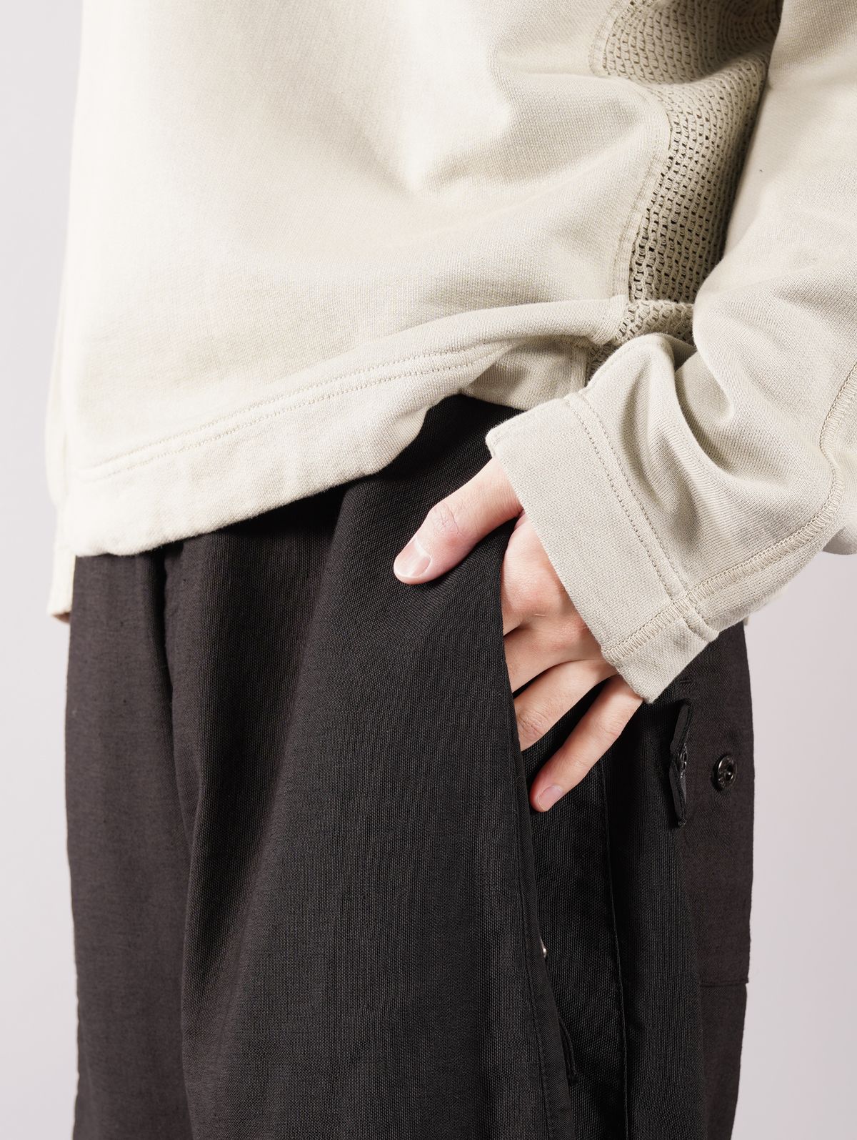 WORKWEAR WIDE PANT_CHAPTER 1 LINEN CORDURA®-TC /  ワークウェア ワイドパンツ / ブラック