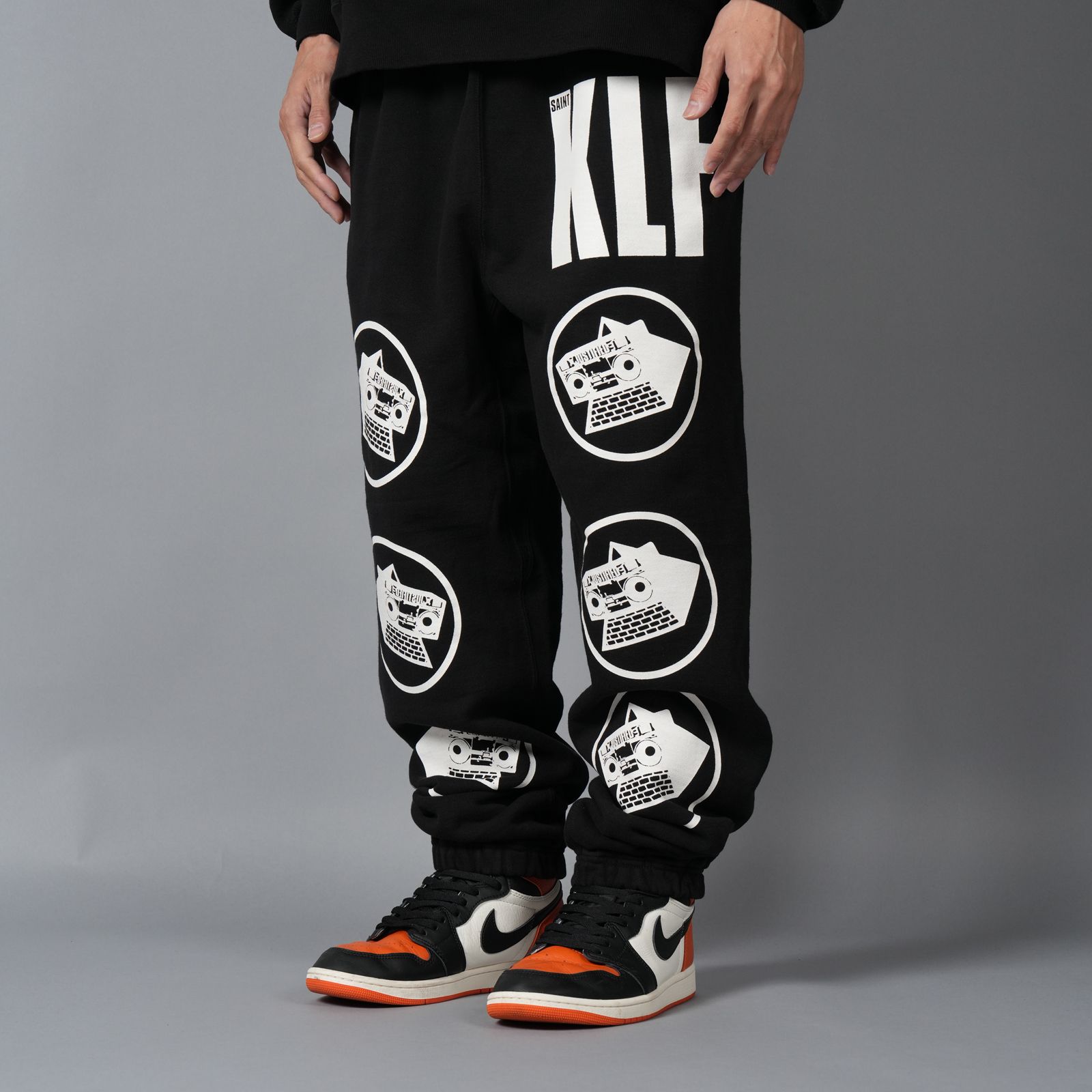 【残りわずか】SM-HR1-0000-C07 / KLF_SWEAT PANTS / KLF / BLACK / スウェットパンツ (ブラック)
