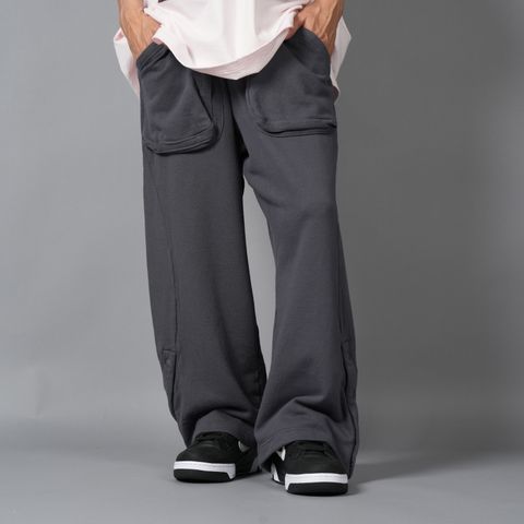 FLOWING SWEATPANTS / フローウィング スウェットパンツ  (スモークグレー)
