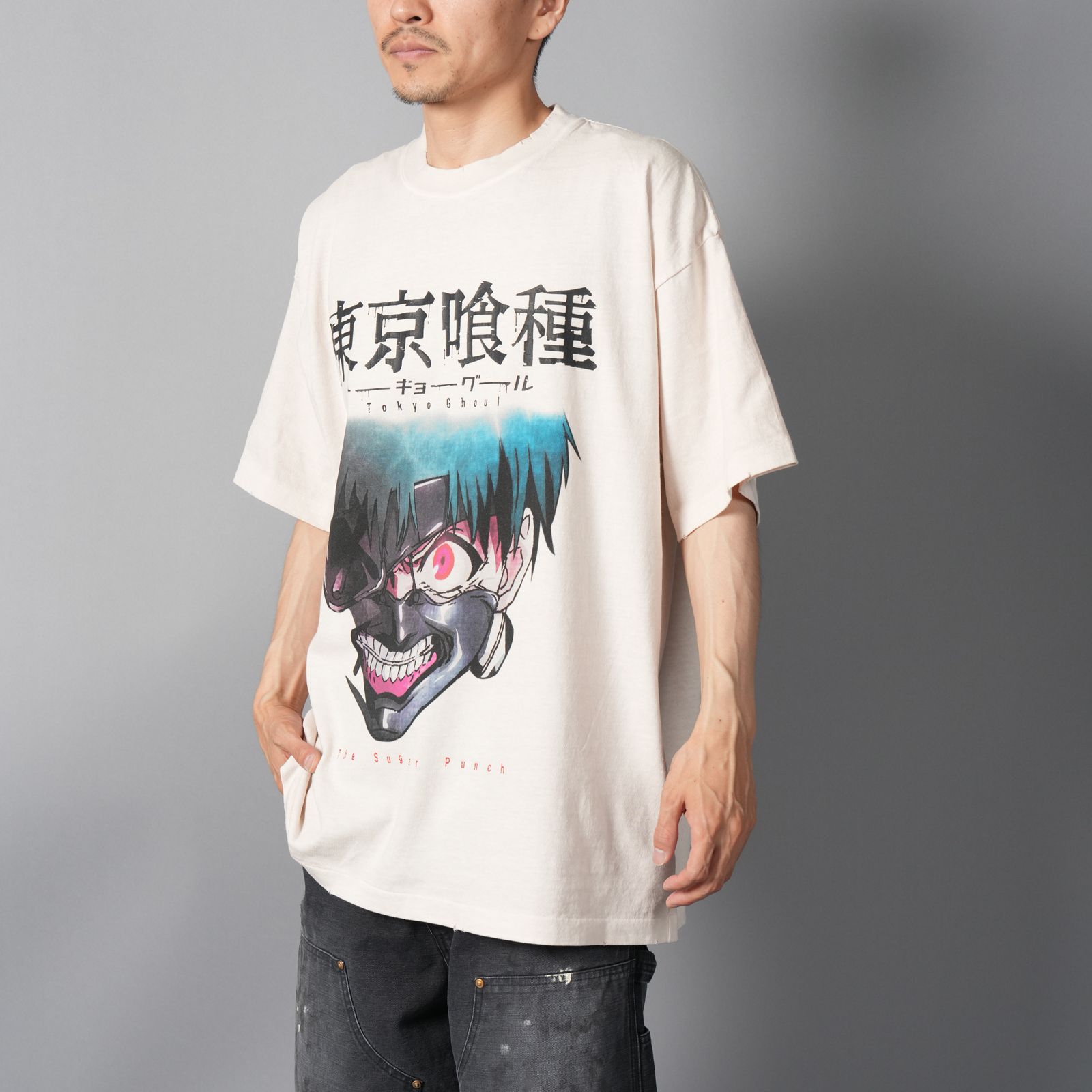 [東京喰種]  TTGM25SM001 / S/S T-Shirt  (KANEKI MASK)  / Tシャツ (ホワイト)