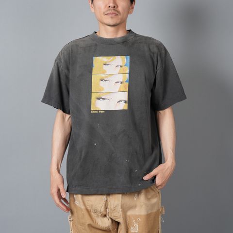 【コラボ】SM-HR8-0000-C45 / PM_SS TEE / SAINT PAM / BLACK / Tシャツ (ブラック)