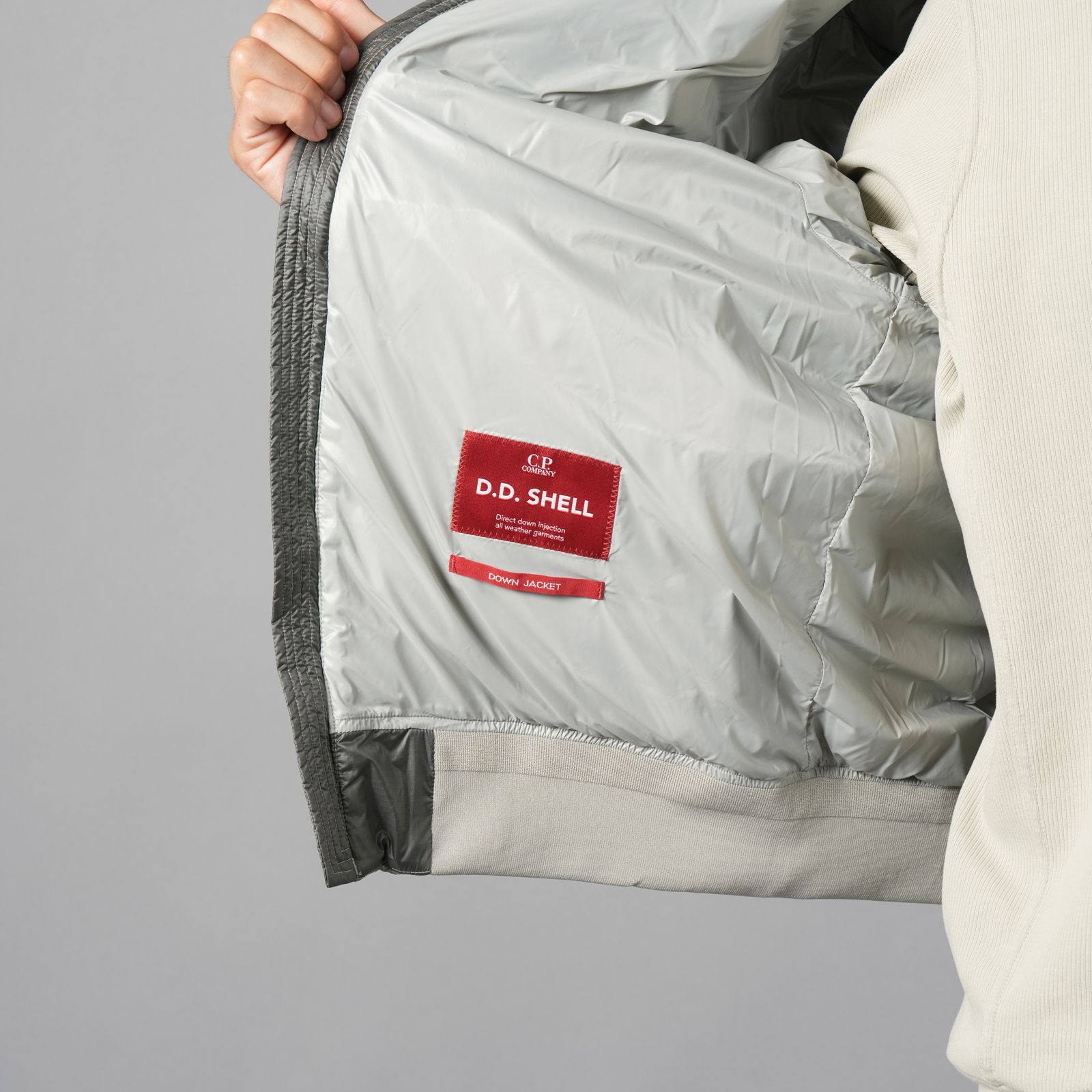 D.D. Shell Hooded Lens Down Jacket / フーデッド レンズ ダウンジャケット (フリントグレー)