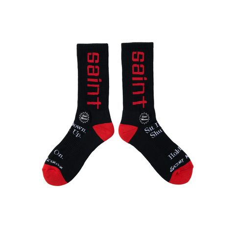 【残りわずか】SM-HR8-0000-105 / SOCKS / SIT DOWN / BLACK / ソックス シットダウン (ブラック)