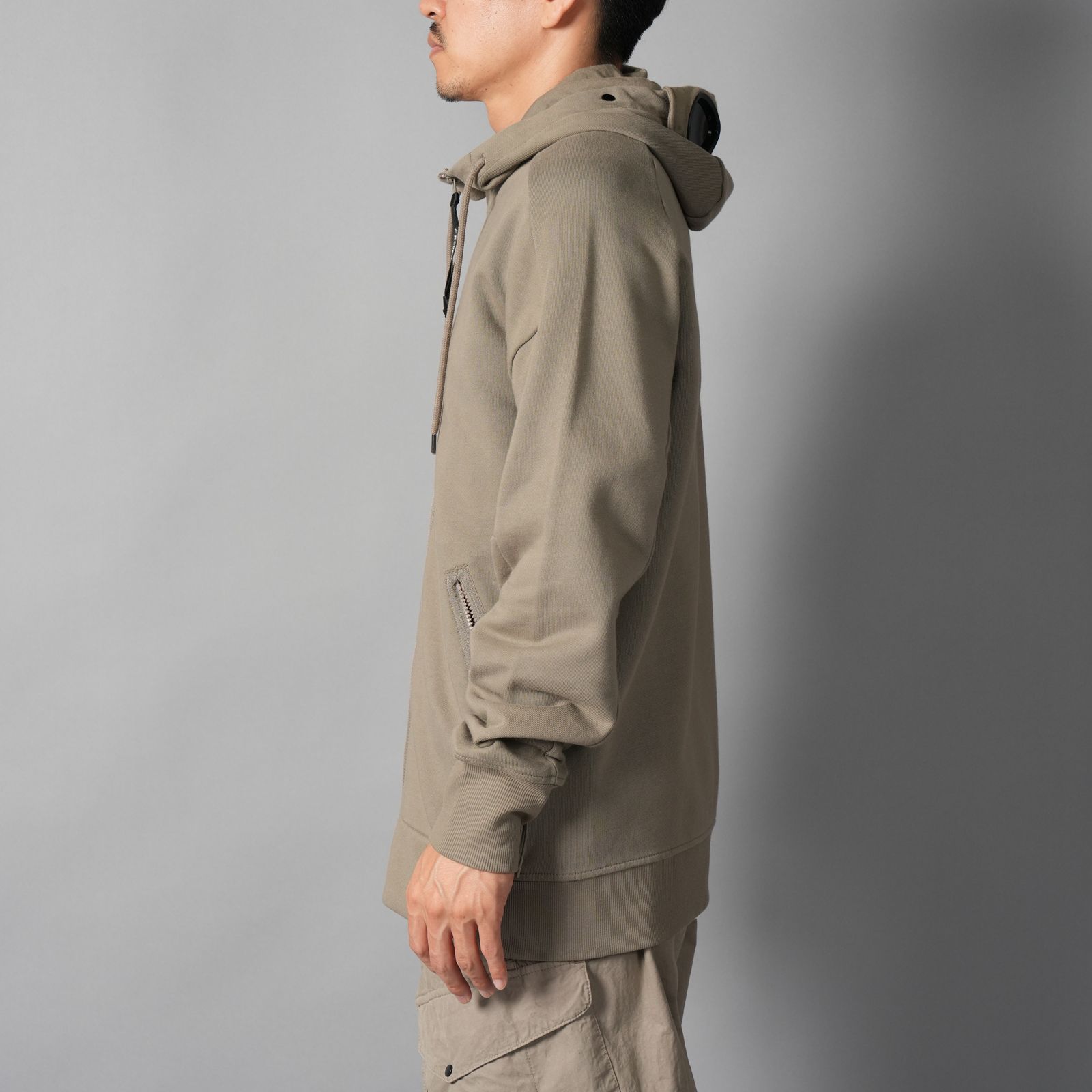 Diagonal Raised Fleece Goggle Zip Sweatshirt / ジップフーディー (フォールンロック)
