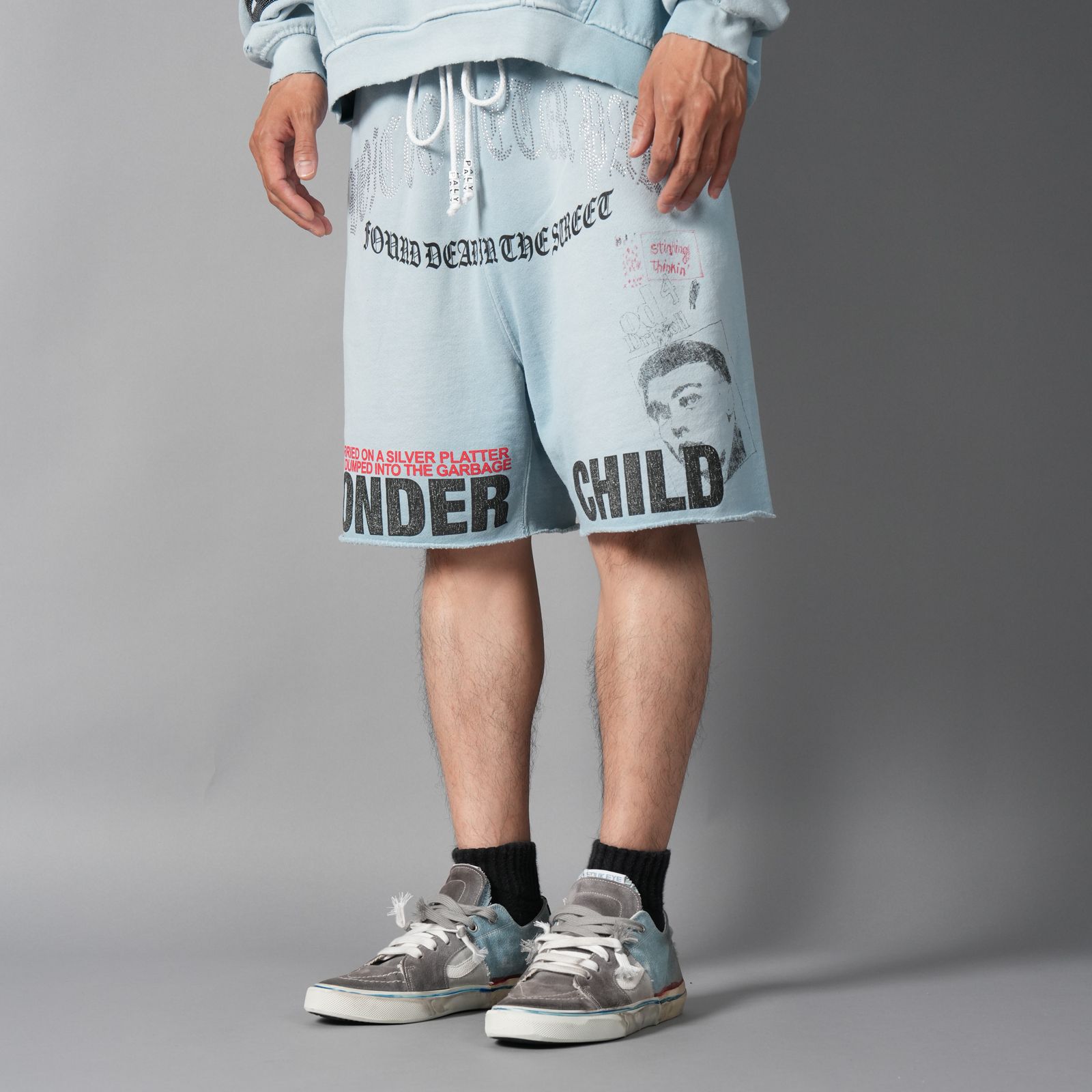 BOBBY DRISCOLL SWEAT SHORT / スウェットショーツ (ブルー)