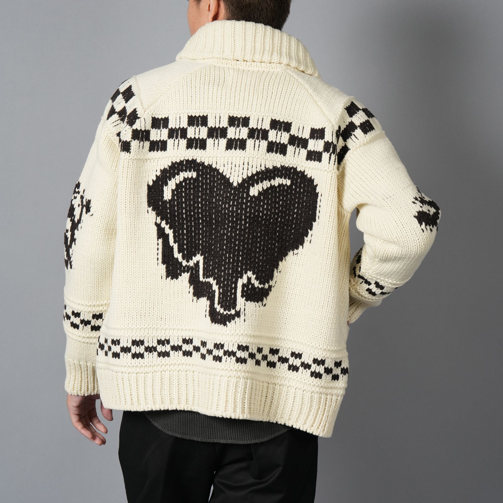 EU LATIN KNIT JACKET / ラテン ニットジャケット (アイボリー)