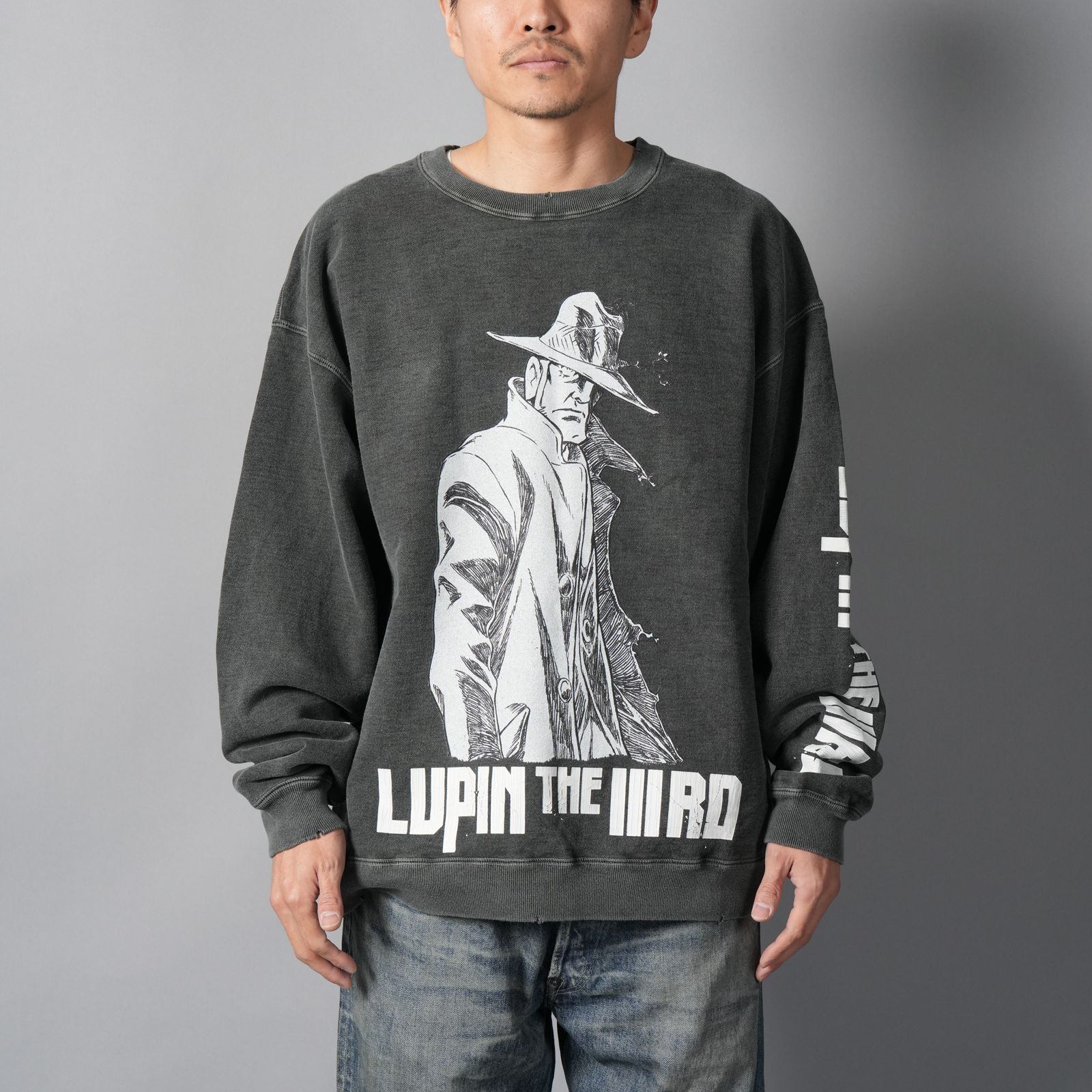 [LUPIN THE IIIRD]  Sweat  (ZENIGATA/LUPIN) / スウェット・トレーナー (ブラック)