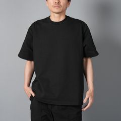 【ラスト1点】6100019 / HEAVY COTTON JERSEY / 半袖スウェット [ガーメントダイ]  (ブラック)